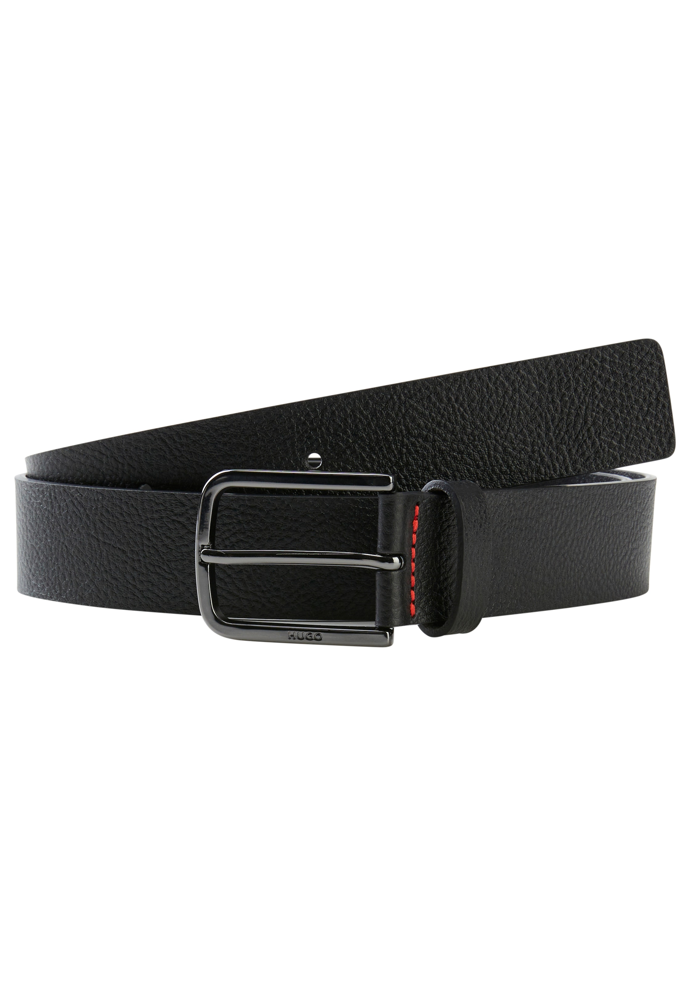Image of HUGO Ledergürtel "Gurth-Gr Sz35" Schliesse mit Logo-Gravur