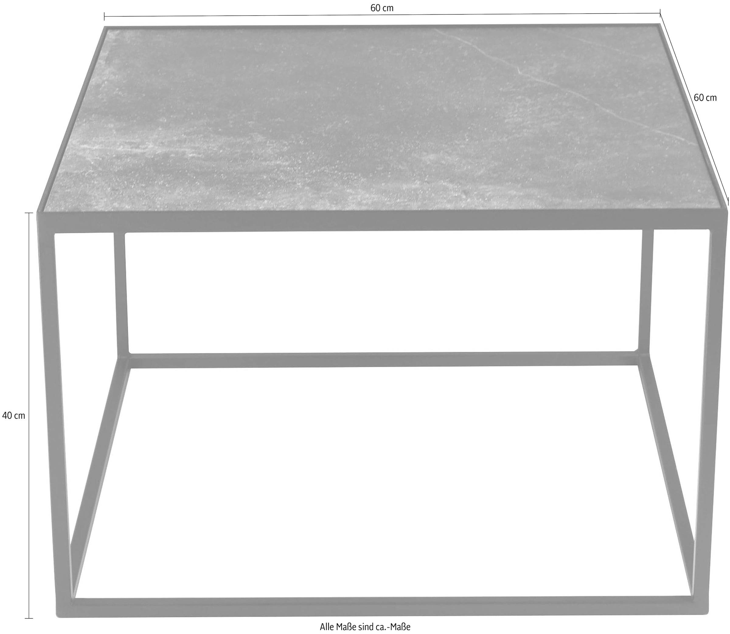 Spinder Design Beistelltisch »Tijl« Metall, 60 x 40 x 60 cm, Fliese