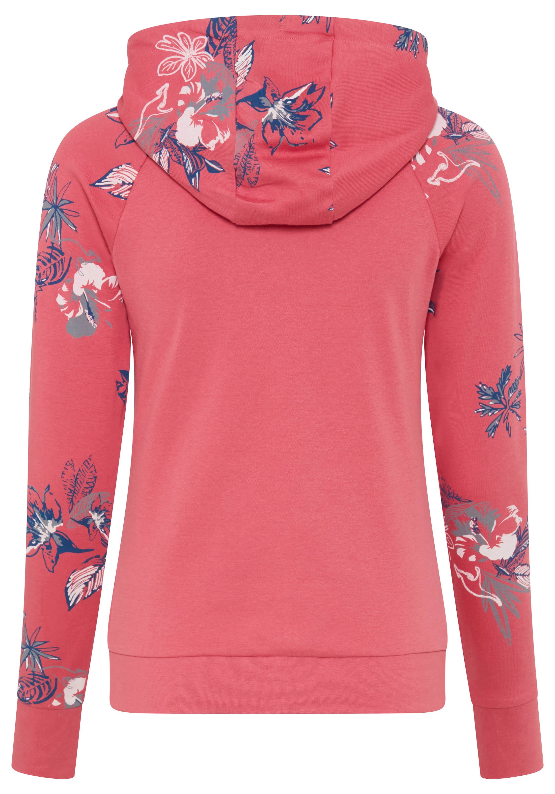 KangaROOS Sweat à capuche longueur couvrant les hanches, coupe ajustée, avec cordon de serrage