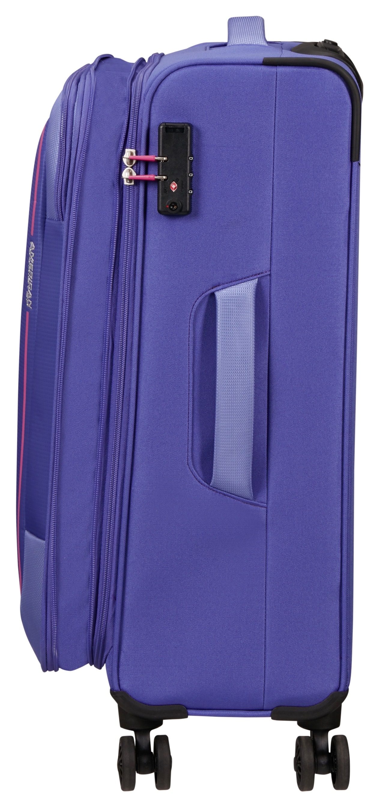 American Tourister® Weichgepäck-Trolley »PULSONIC, in verschiedenen Farben und Grössen«, 4 Rollen, Reisekoffer Weichschalenkoffer TSA-Schloss