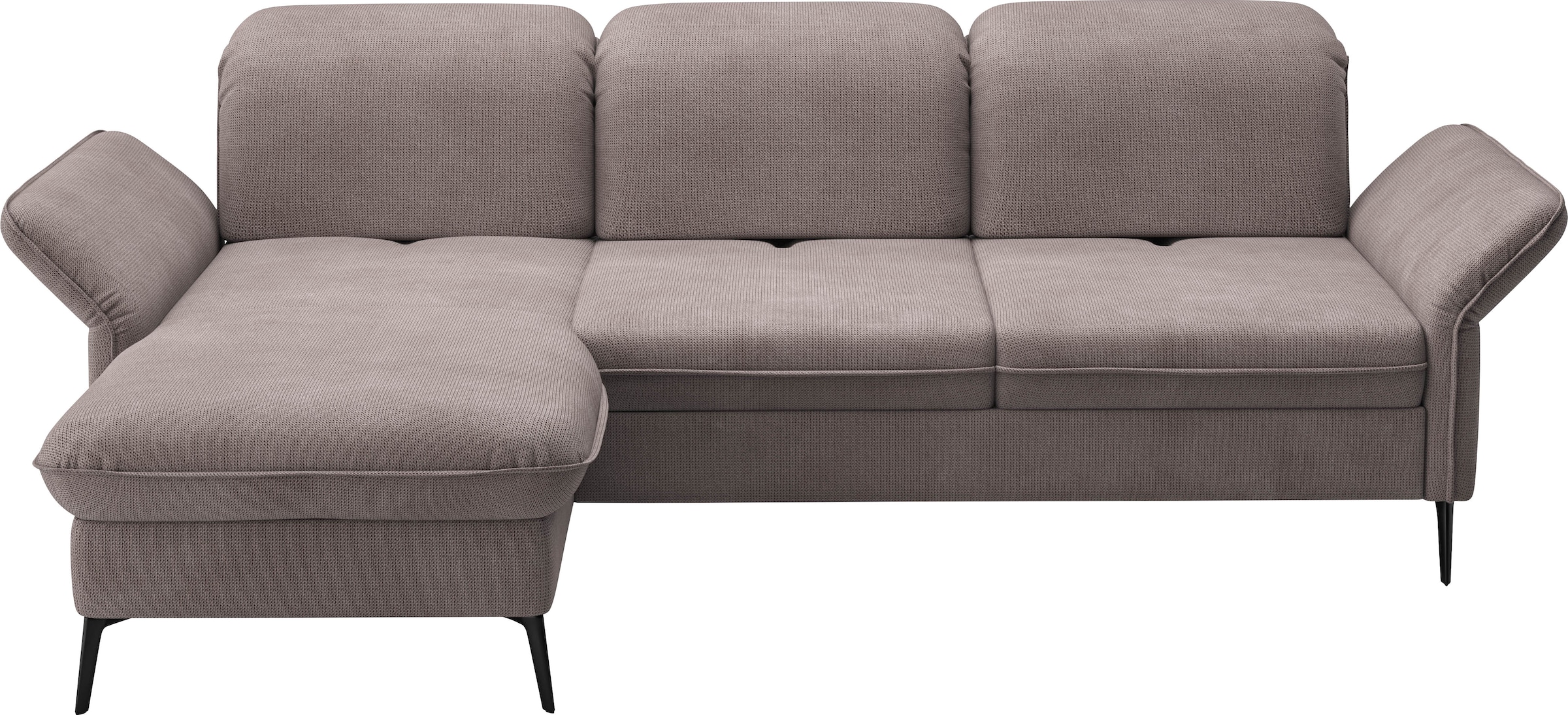 sit&more Ecksofa »Emely, inkl. Sitztiefenverstellung«, wahlweise mit Bettfunktion,Bettkasten,Kopf- & Armteilverstellung