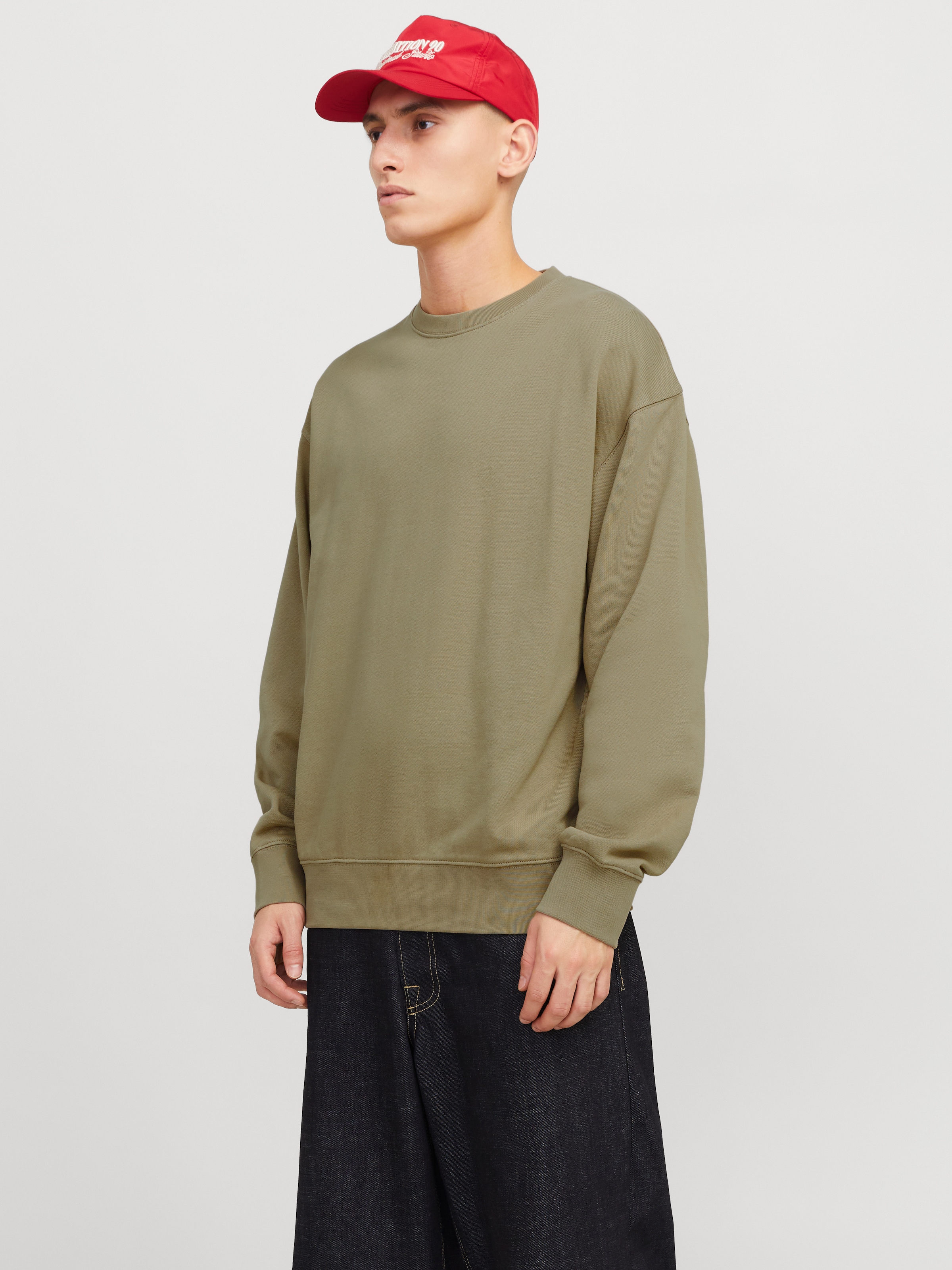 Jack & Jones Sweatshirt »JJECHARGE SWEAT CREW NECK NOOS«, mit Rippbündchen