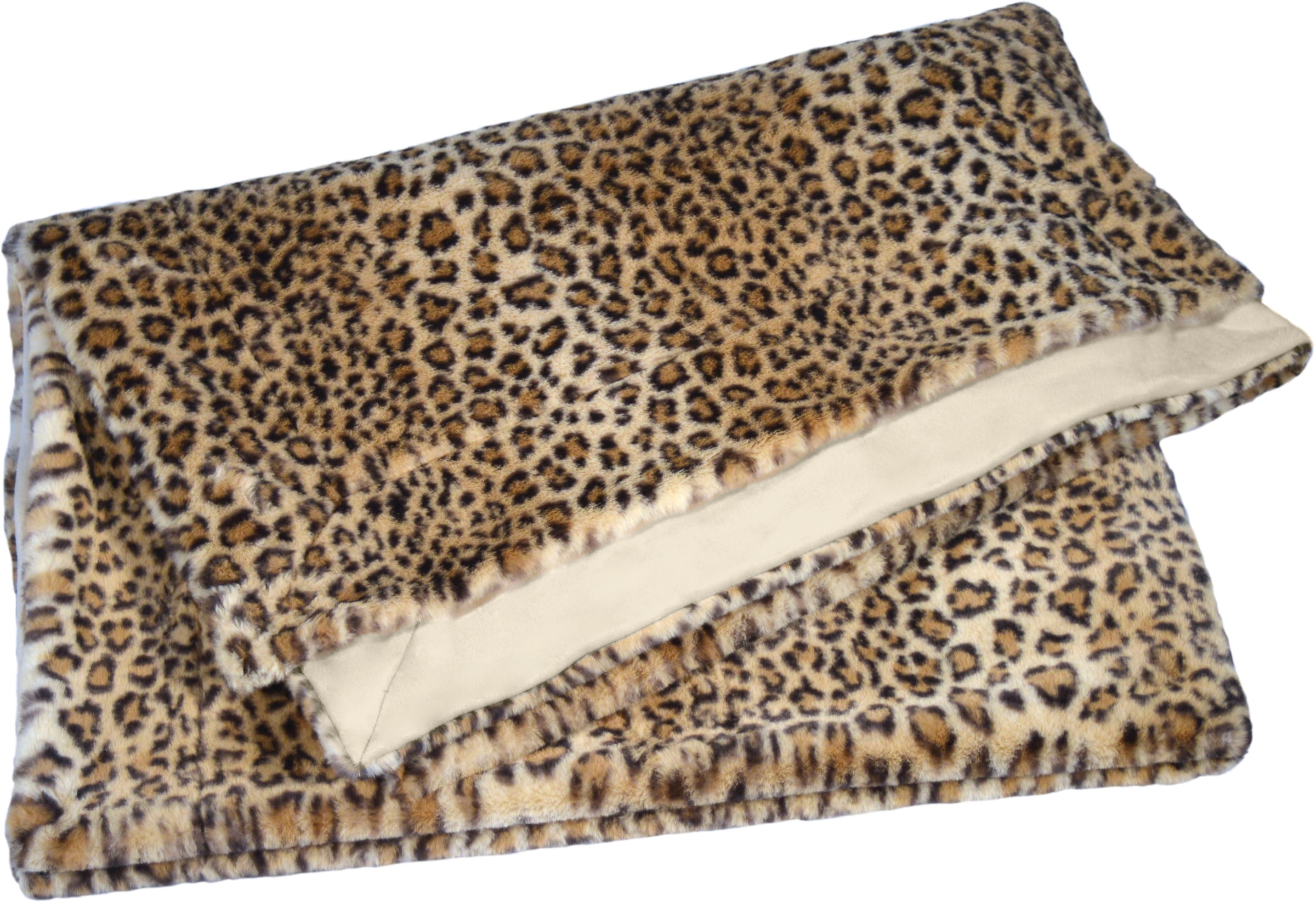MESANA Wohndecke hochwertigem maintenant aus Fellimitat »Leopard«