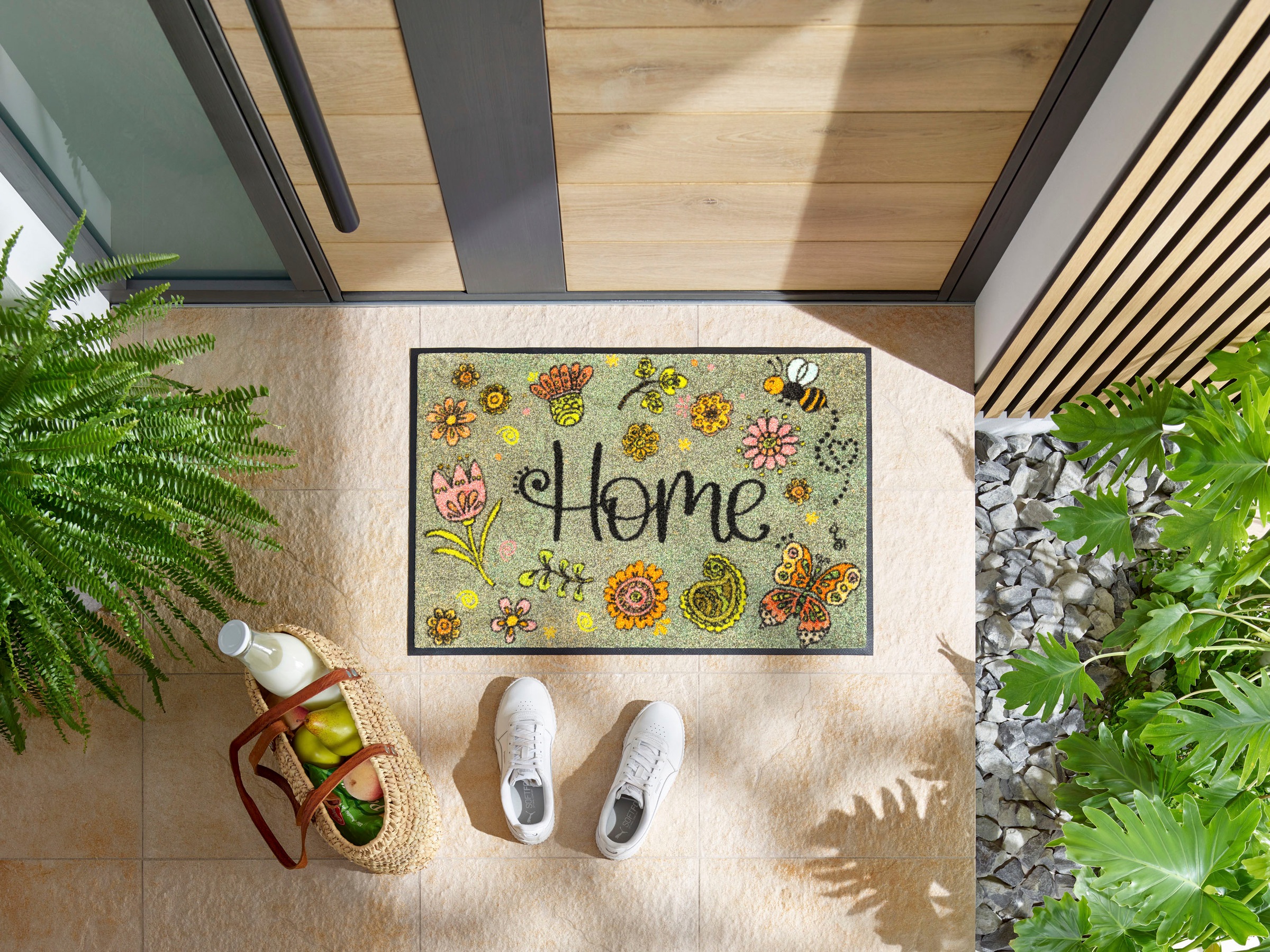 wash+dry by Kleen-Tex Fußmatte "Lovely Home" rechteckig