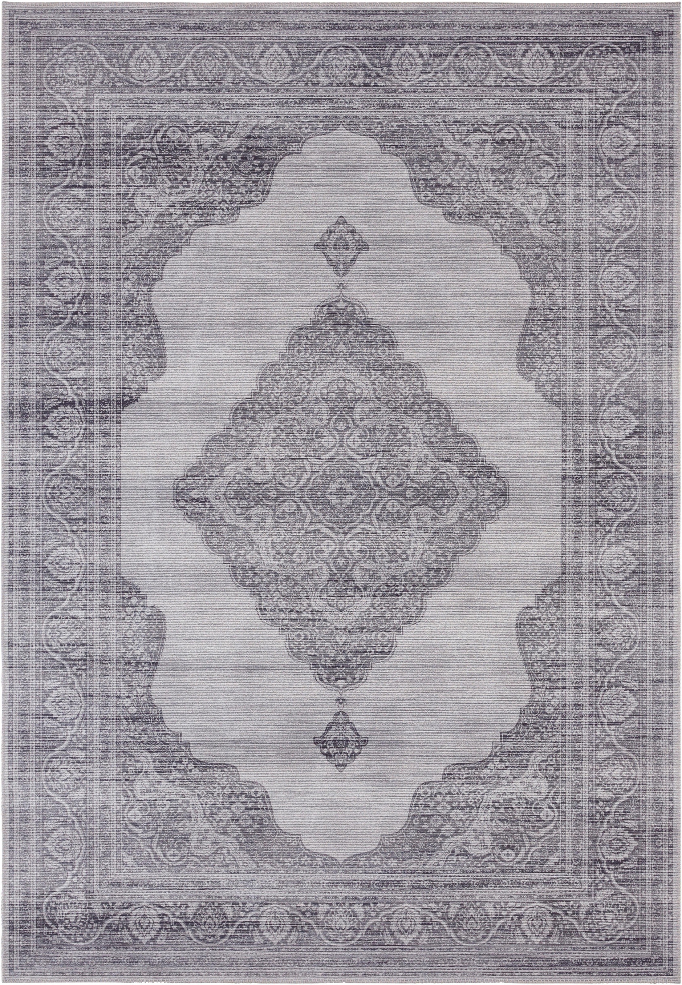 Image of NOURISTAN Teppich »Carme«, rechteckig, 5 mm Höhe, Klassischer Teppich, Orient Optik, Vintage Design, Gekettelt, Wohnzimmer, Schlafzimmer, Robust, Pflegeleicht bei Ackermann Versand Schweiz