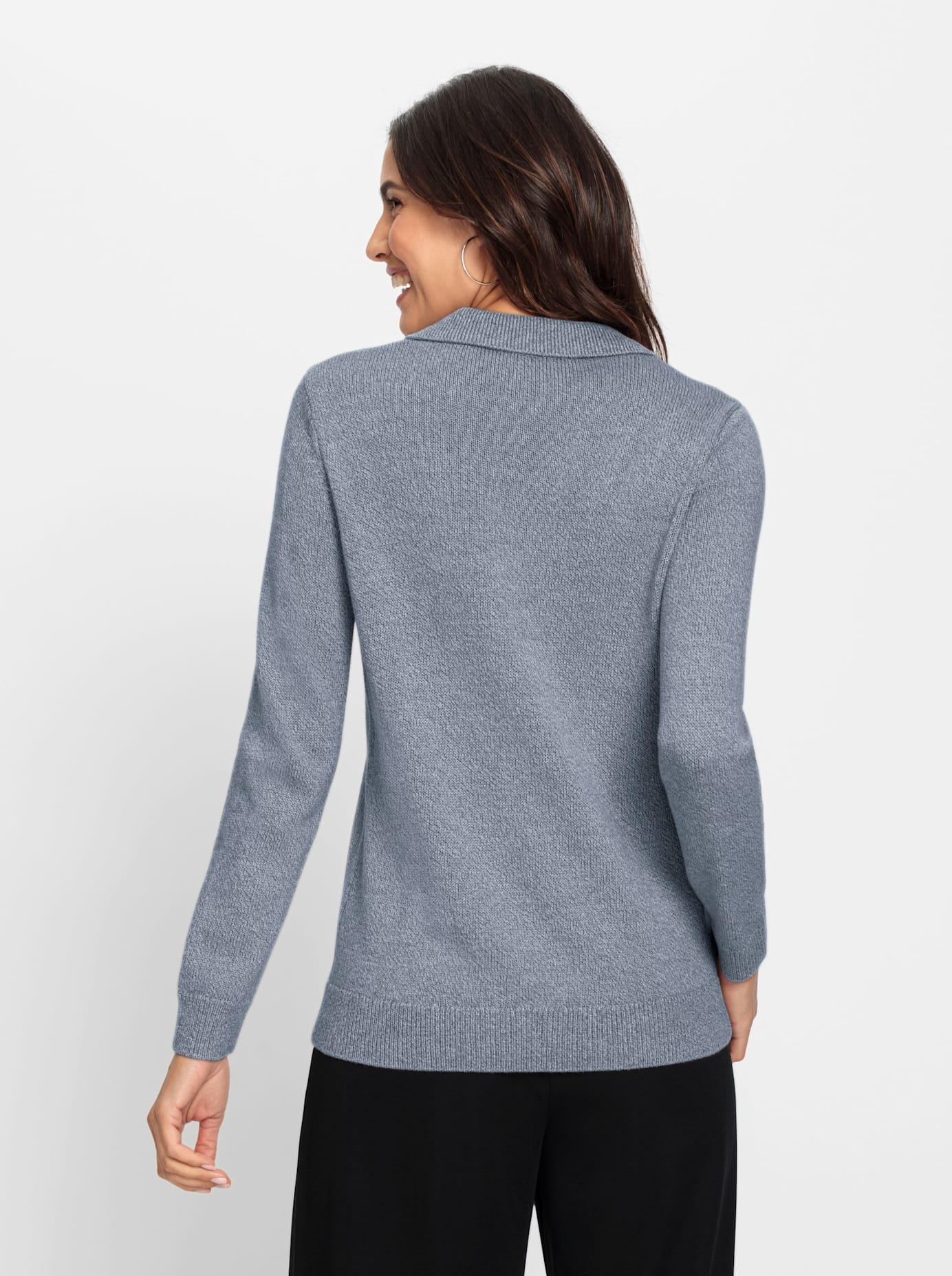 Inspirationen Strickpullover »Polopullover«