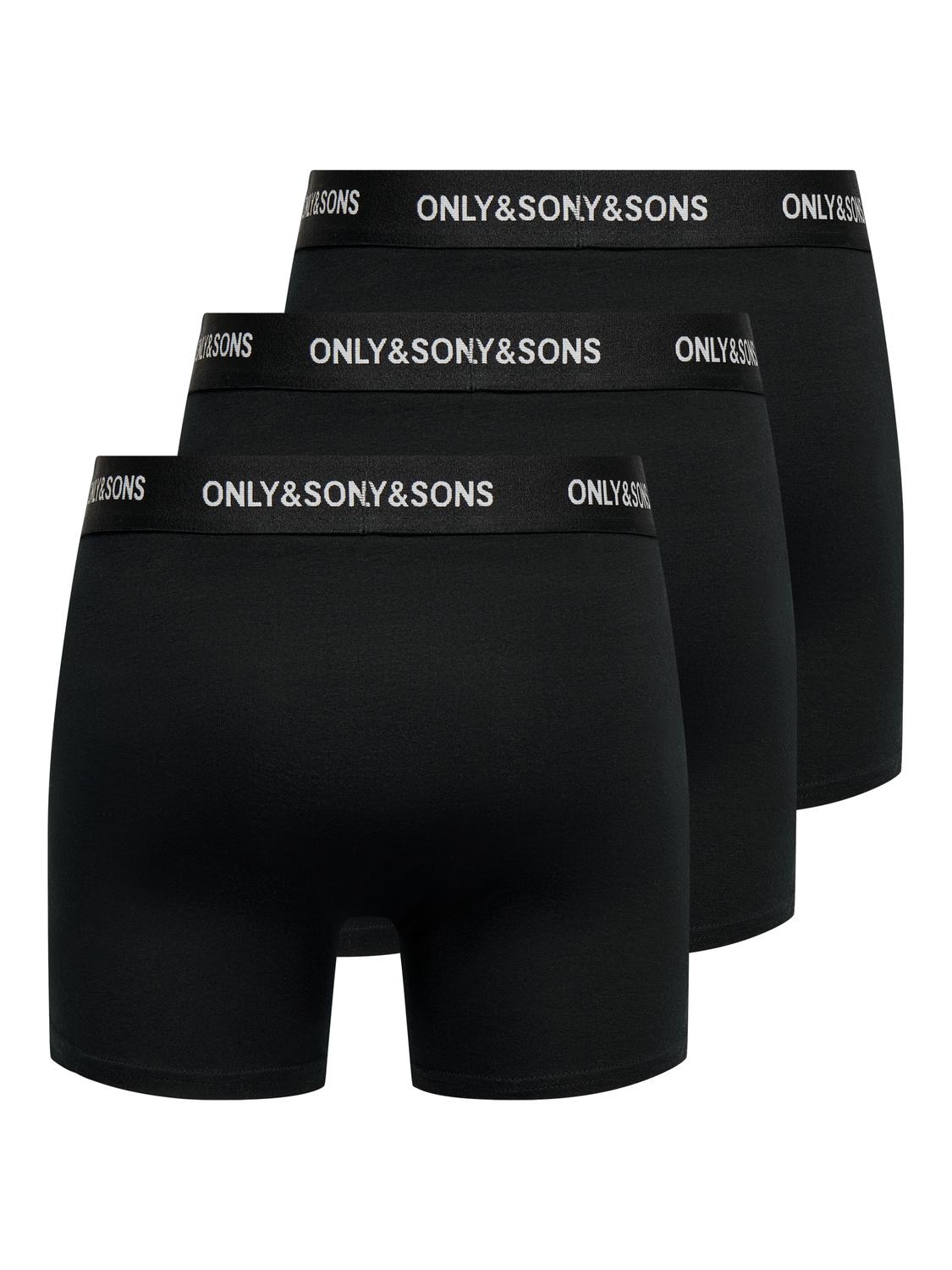 ONLY & SONS Trunk »ONSFITZ SOLID BLACK TRUNK 3PACK NOOS« Packung, 3 Stk.