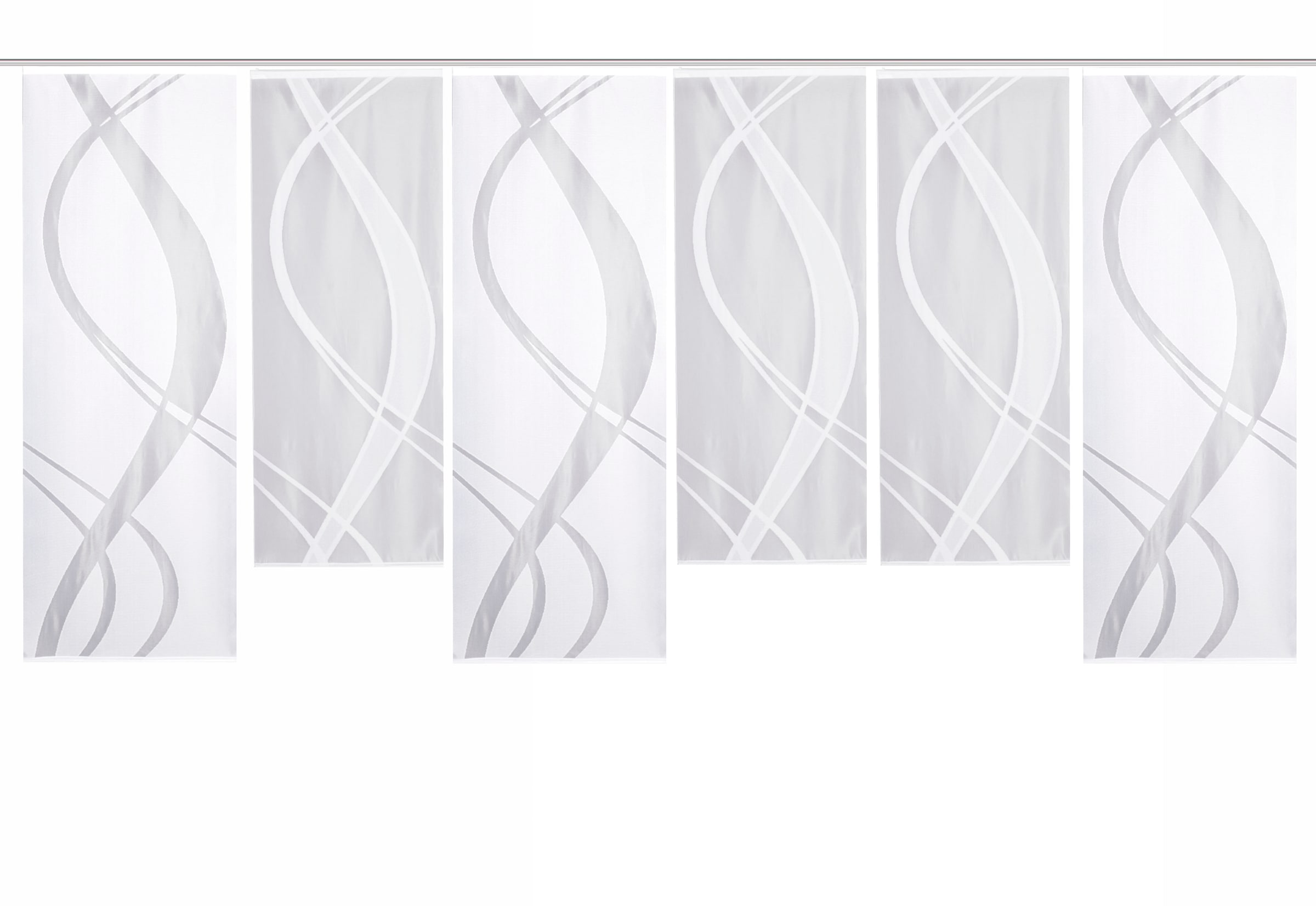 HOME WOHNIDEEN Schiebegardine »TIBASA« Paneelwagen 6 Stk. tlg. halbtransparent