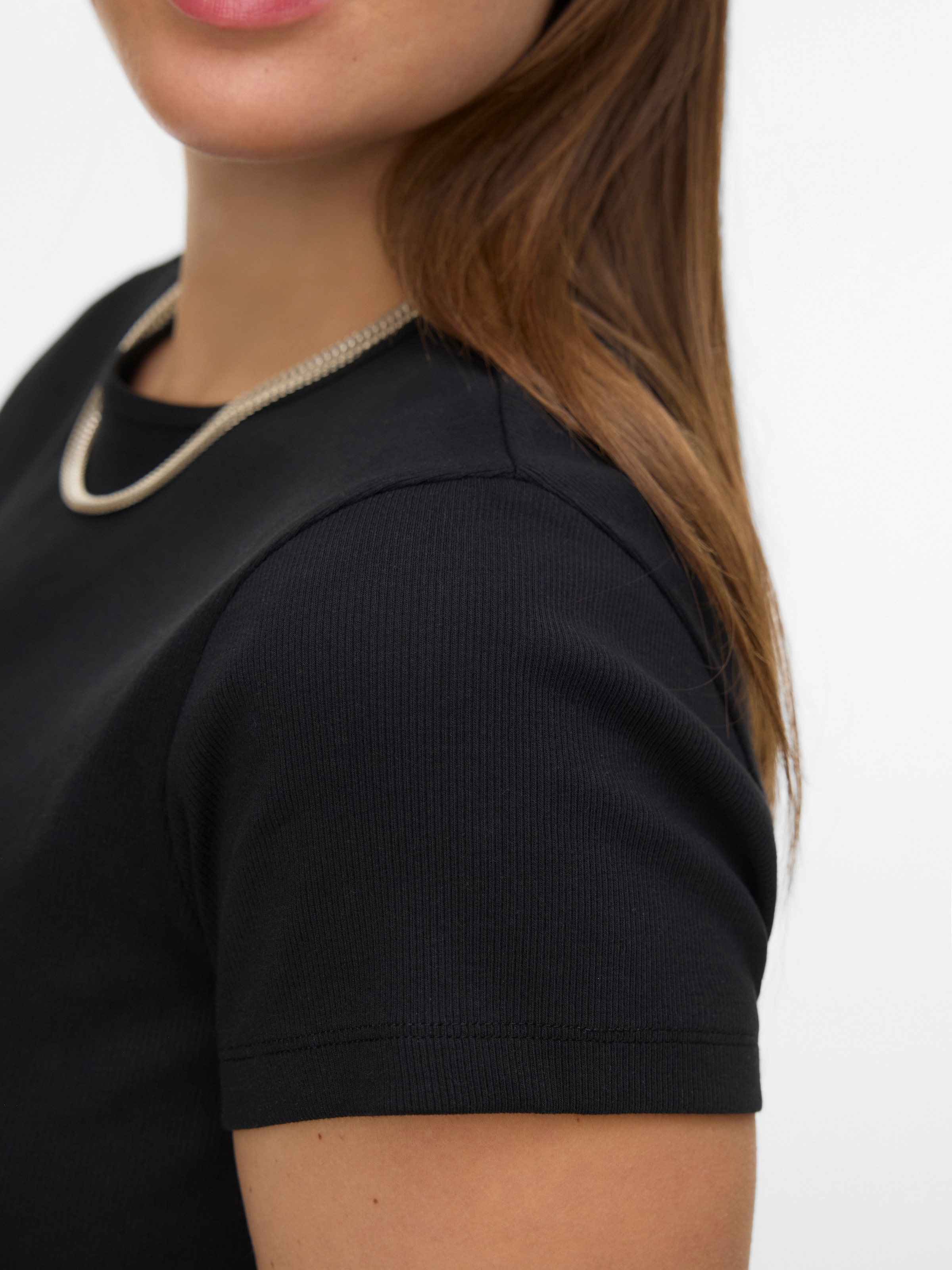 Vero Moda Curve T-shirt »VMCHLOE SS SHORT TOP GA JRS NOOS CUR« Baumwollmischung