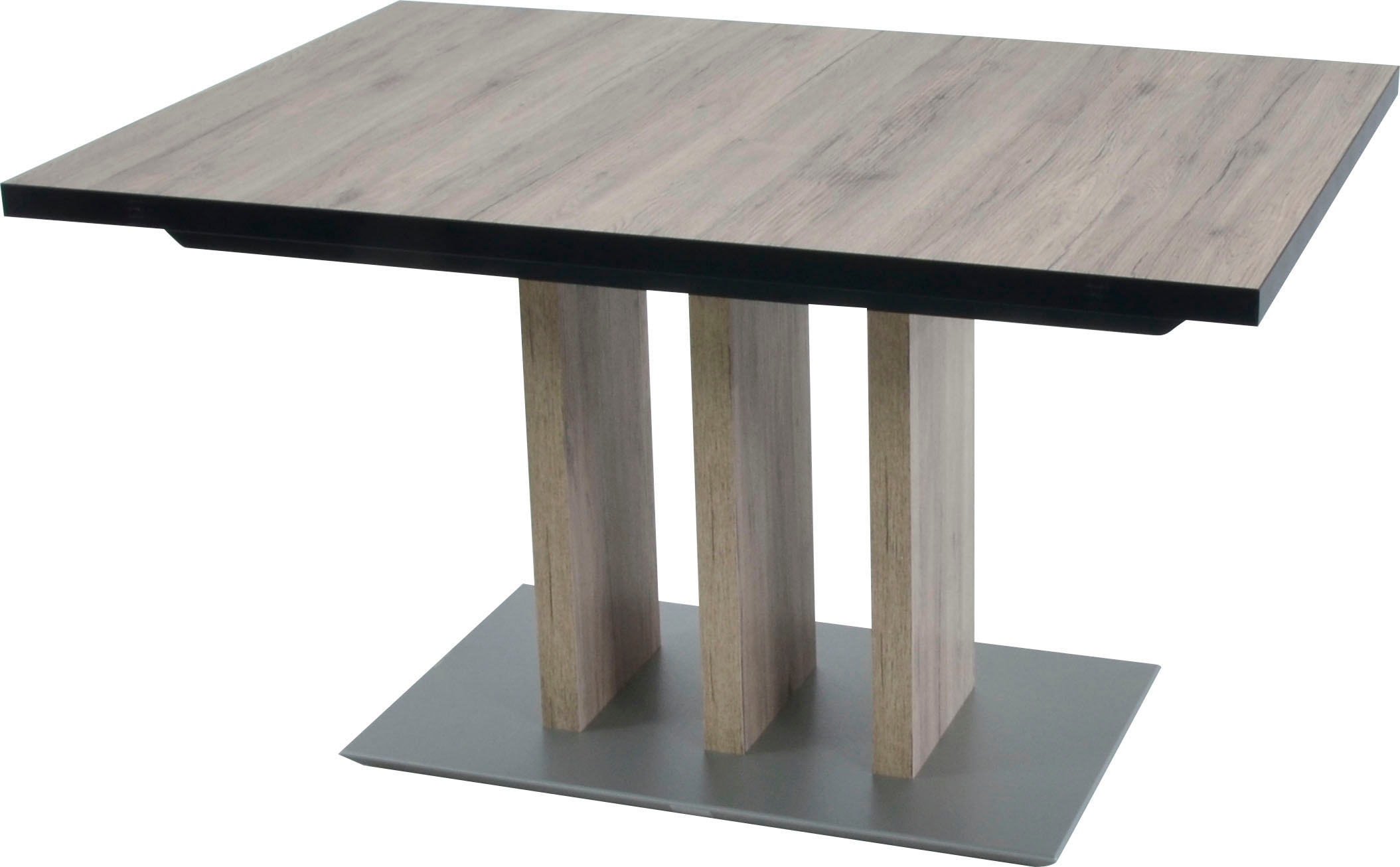 K+W Komfort & Wohnen Ensemble de bancs d'angle »Spider II« Ensemble, 4 cuis tlg. longue jambe 227 cm, 2 chaises à bascule, table extensible largeur 130 cm