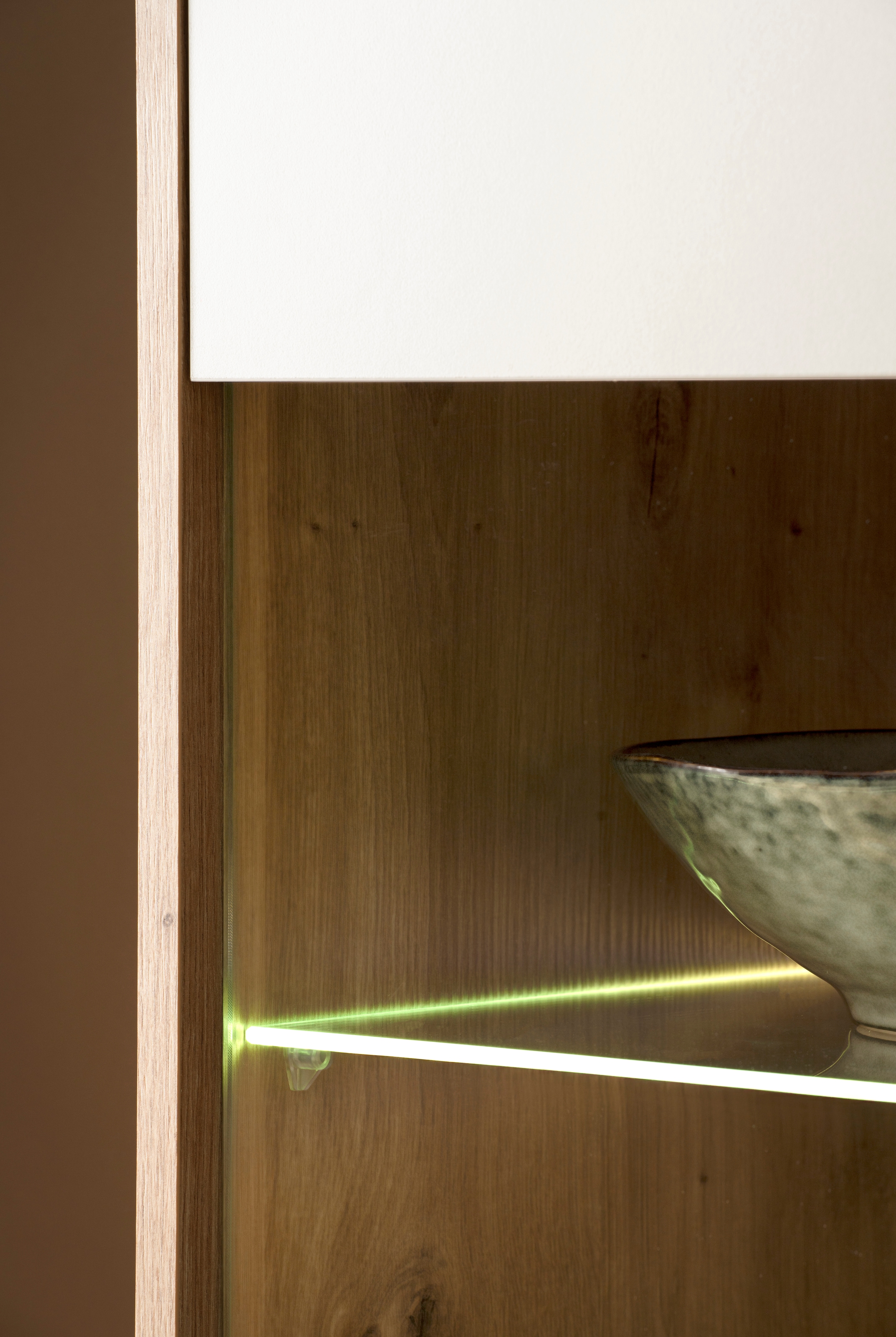 Home affaire Meuble mural »Sonora, moderne Anbauwand, Komplettset in Kaschmir/Eiche« Komplett-Set, 4 cuis tlg.