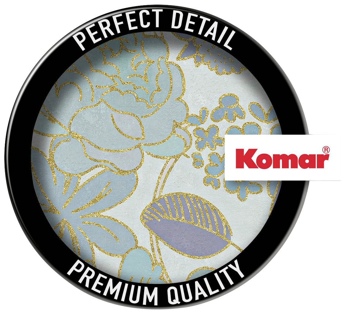 Komar Vliestapete »Digitaldruck Vlies -  Groovy Bloom - Grösse 300 x 250 cm« bedruckt glatt Wohnzimmer, Schlafzimmer