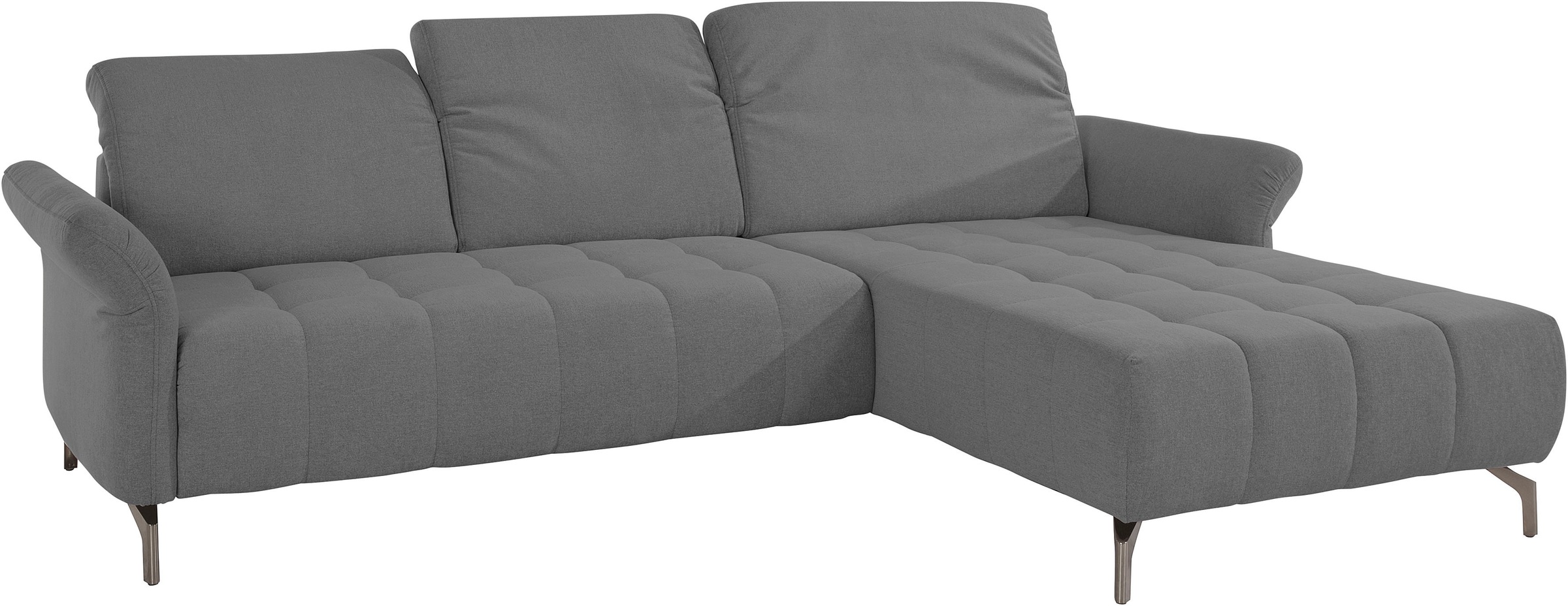 INOSIGN Ecksofa »Fresh L-Form«, Federkern, wahlweise Kopfteilverstellung und motorischer Vorziehsitz
