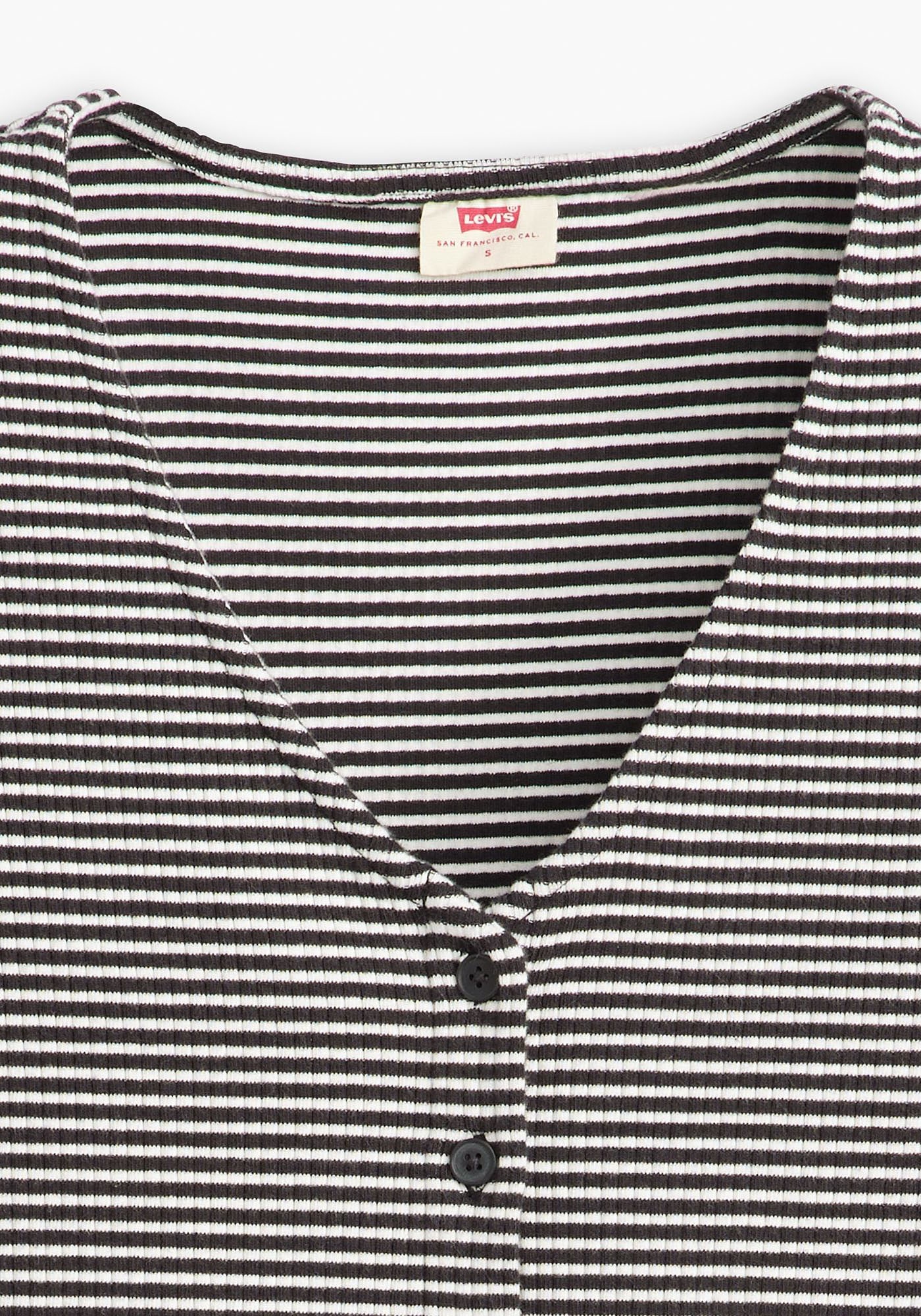 Levi's® T-shirt en V mit Knopfleiste