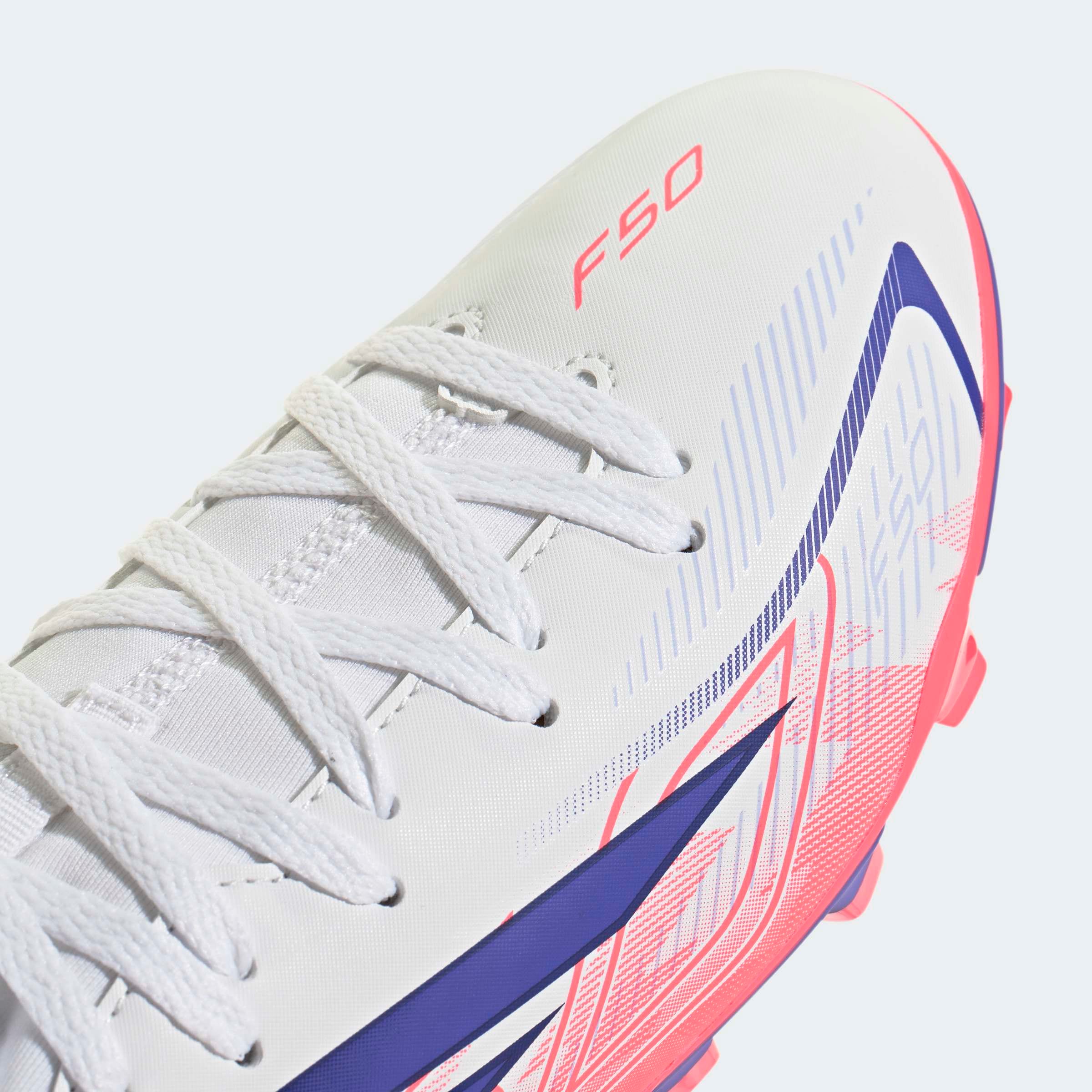 adidas Performance Chaussure de football »F50 HYPERFAST CLUB KIDS , FESTE BÖDEN/GEMISCHTE BÖDEN, HALBHOCH GESCHN«  adapté à de nombreux types de sols, pour adolescents et enfants
