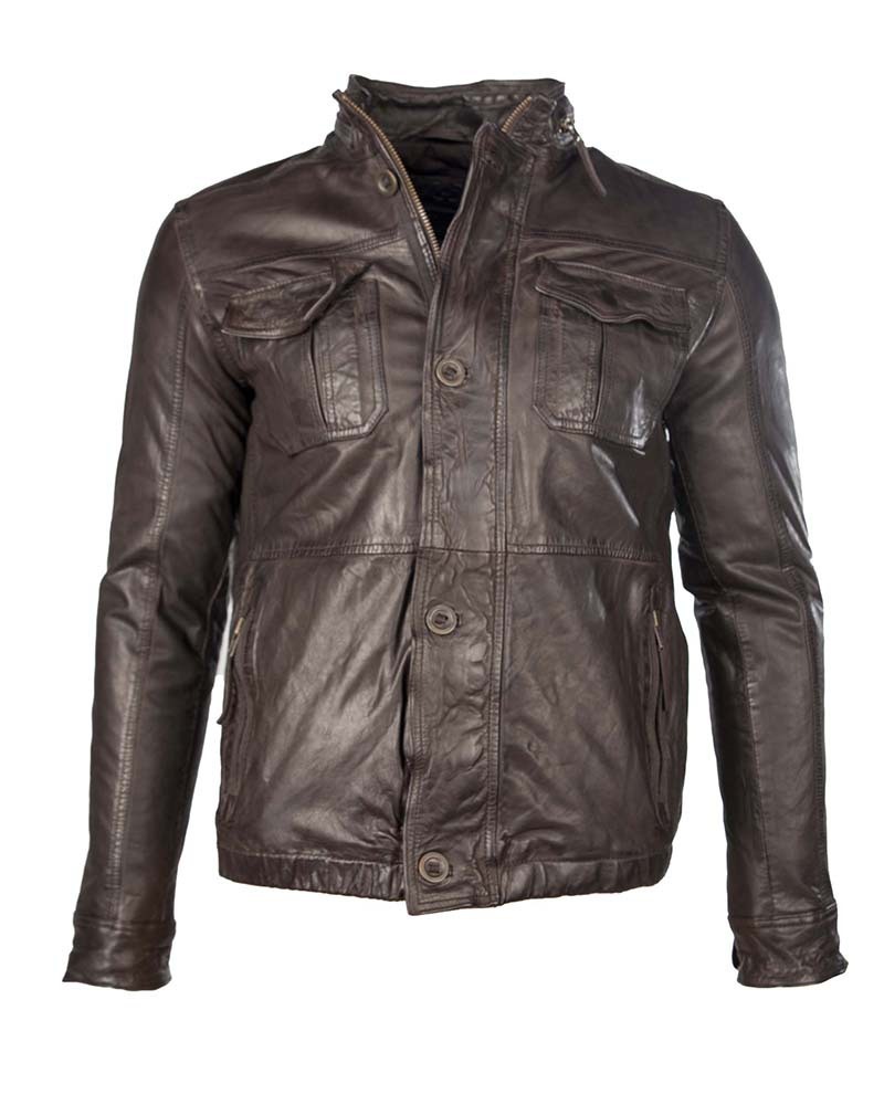 Lederjacke im klassischen Design »Charles«