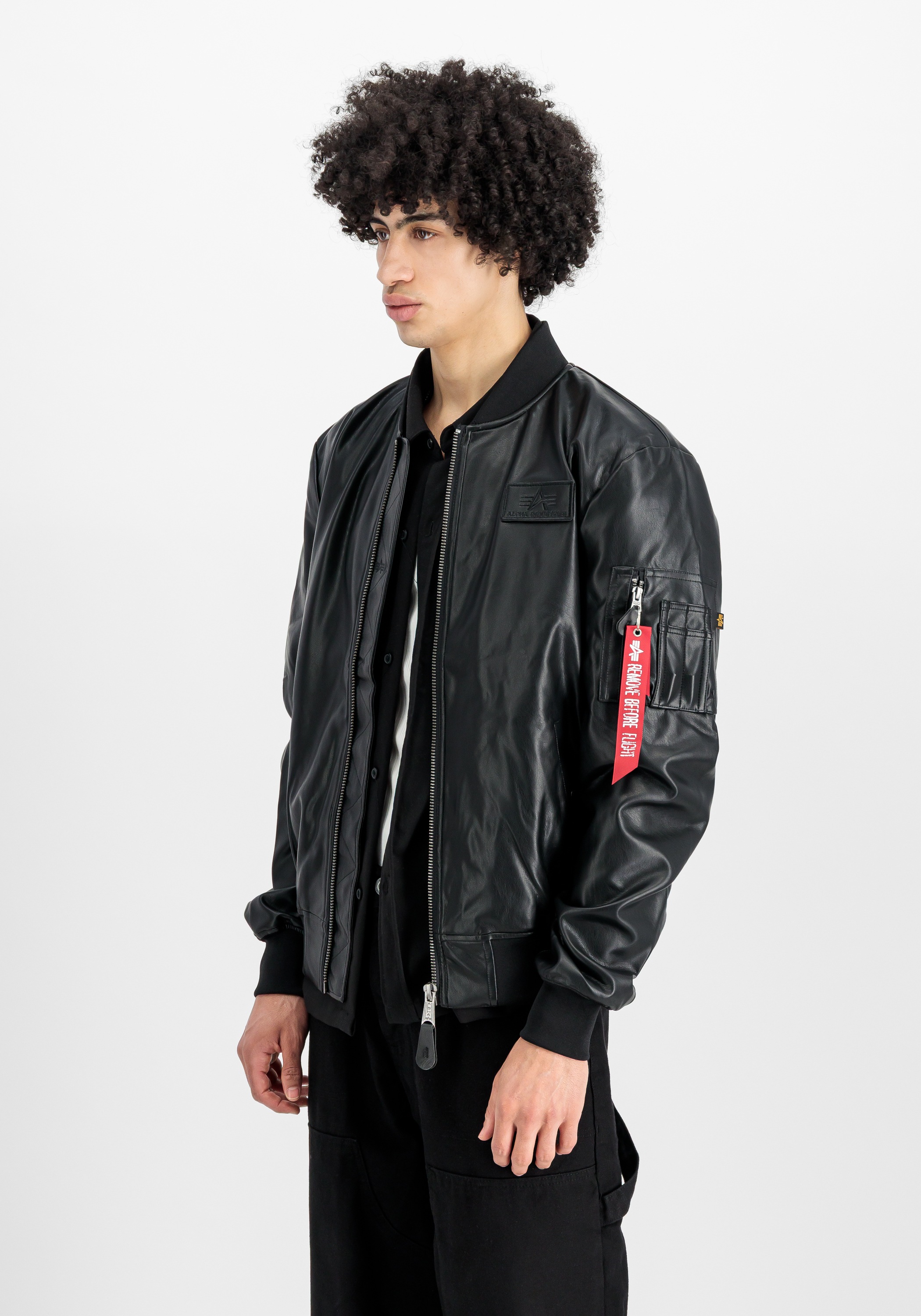 Image of Alpha Industries Lederjacke "MA-1 VF Vegan Leather Light"
