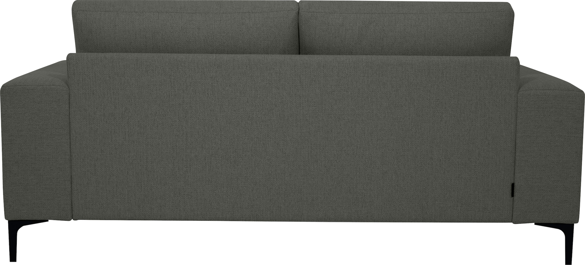Places of Style 2-Sitzer »Xander«, Breite 164 cm, Webstoff, Soft-Touch Chenille, schwarze Metallfüsse