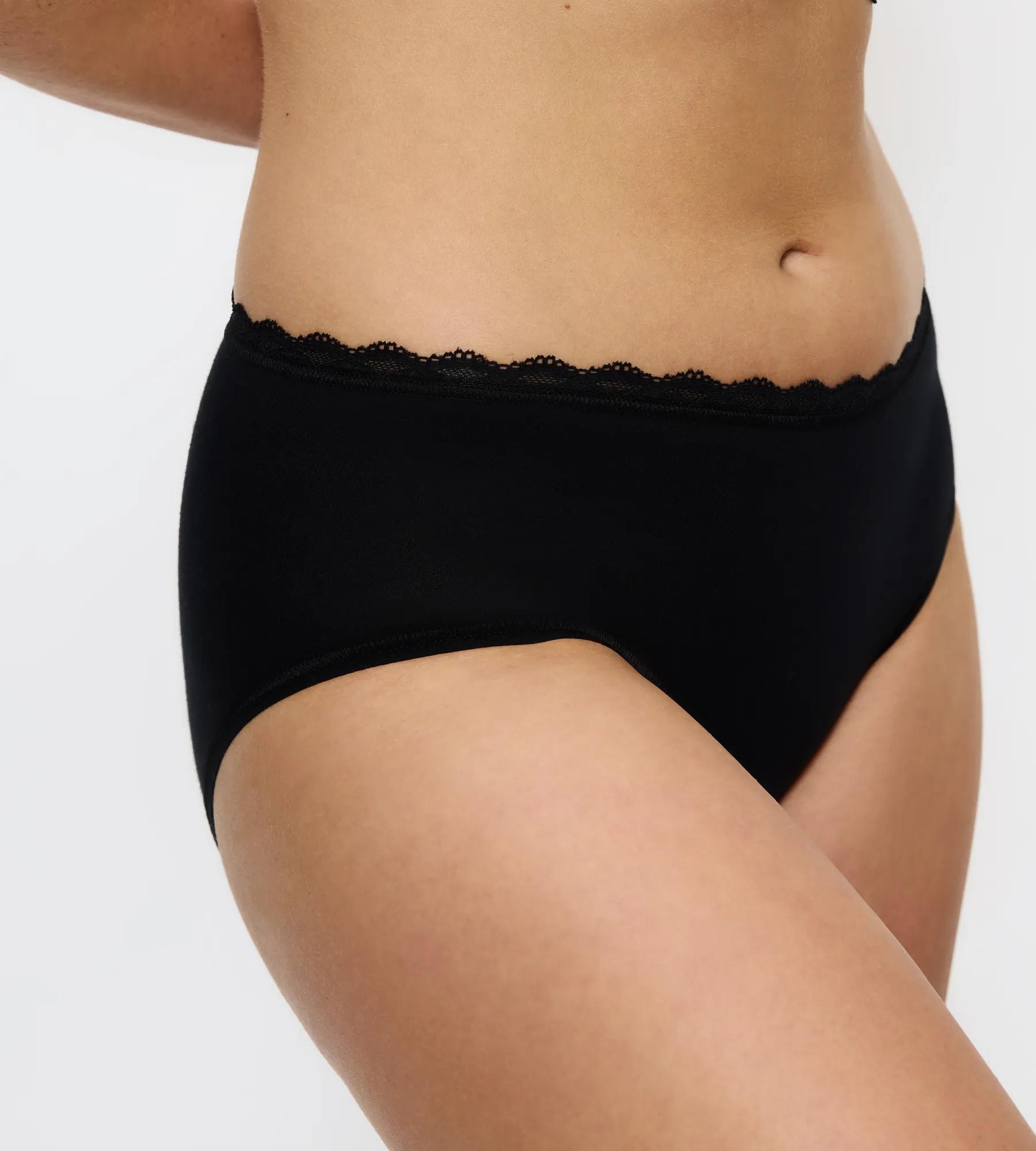 Triumph Midislip »Feel Of Cotton« 2er Pack,  weich, ohne Seitennaht, schmales Spitzenband
