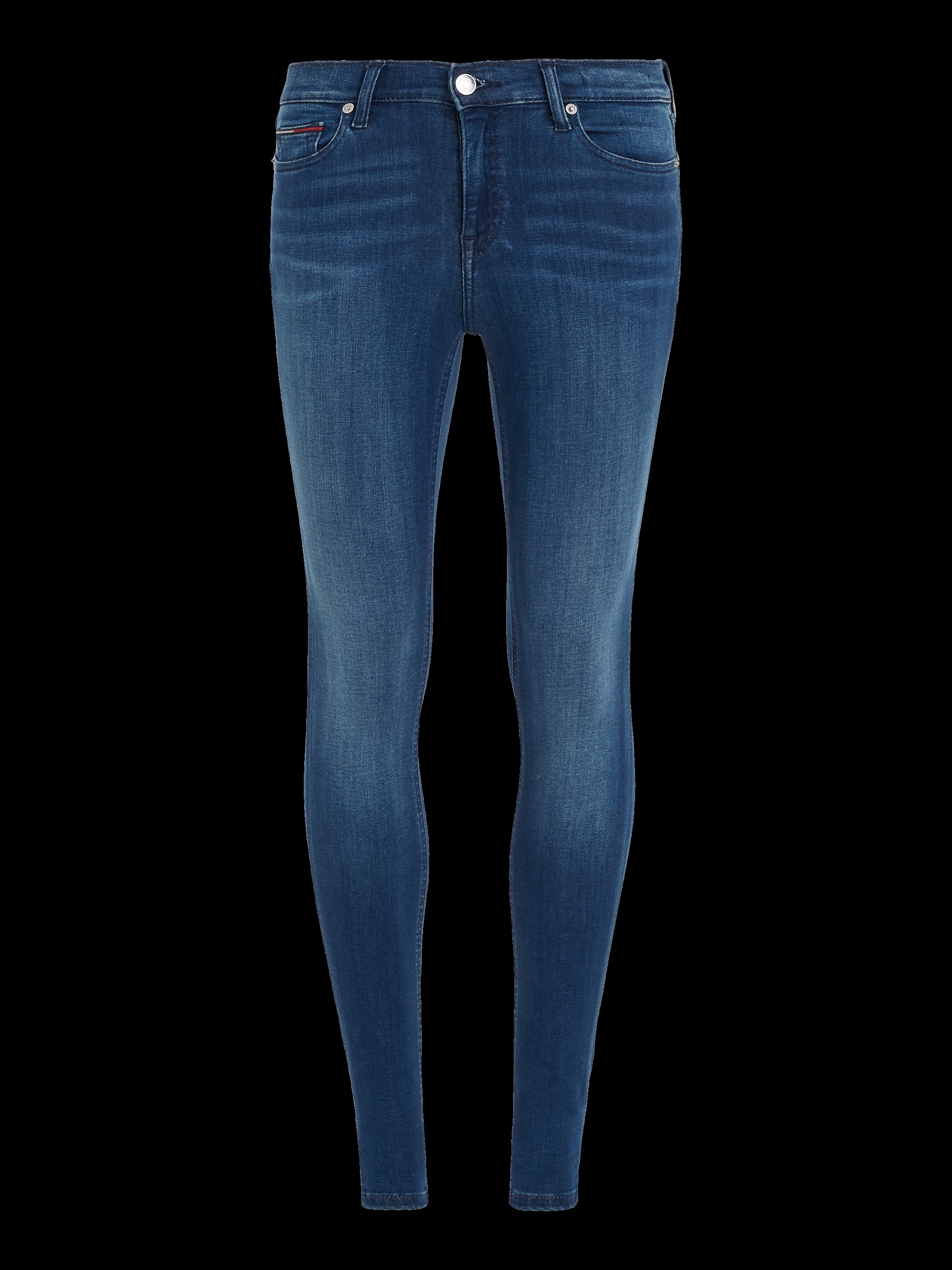 Tommy Jeans Skinny-fit-Jeans »Nora Mid Rise Skinny Fit«, mit Tommy Jeans Logo-Badge & Stickereien