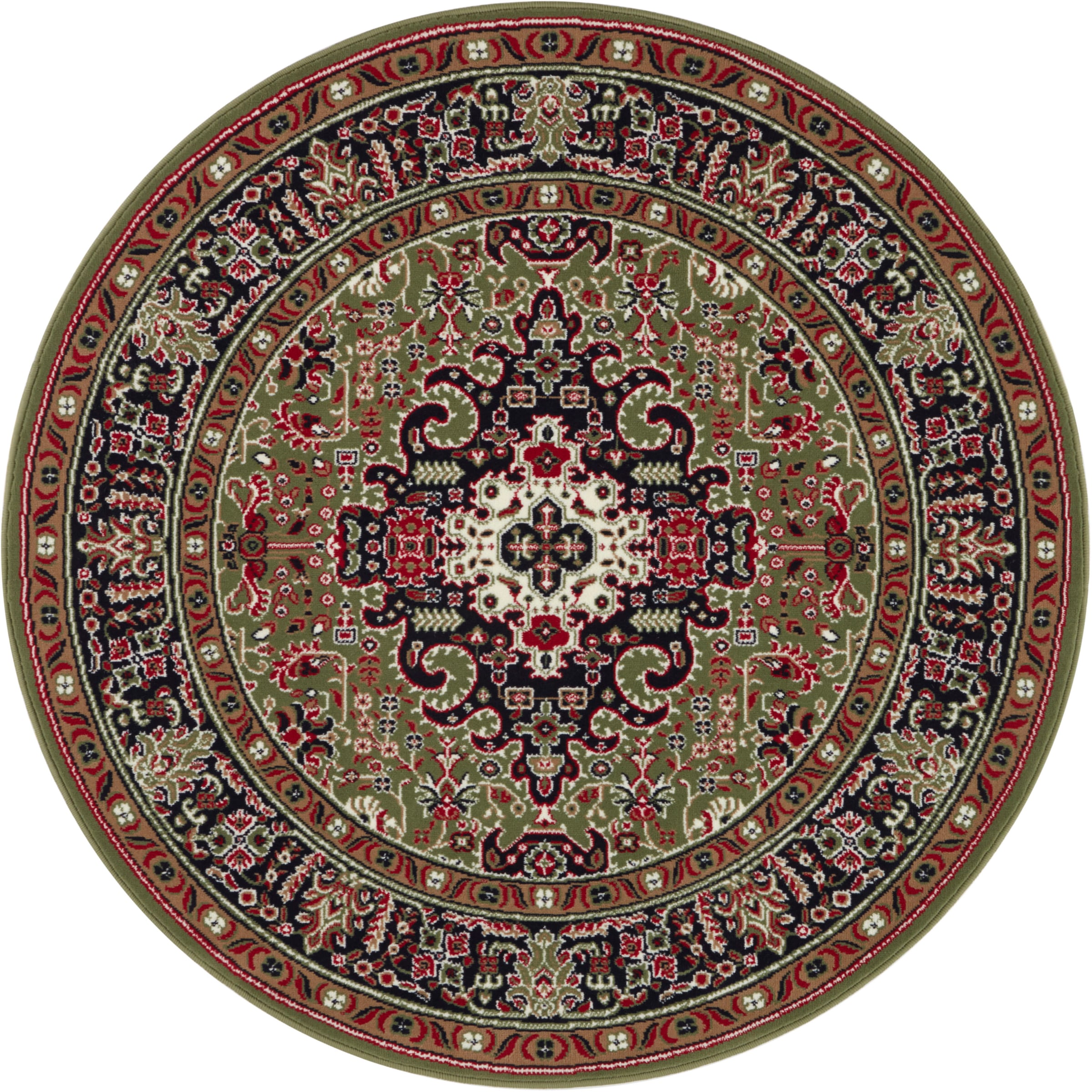 NOURISTAN Teppich »Skazar Isfahan«, rund, 9 mm Höhe, Kurzflor, Orient, Teppich, Vintage, Esszimmer, Wohnzimmer, Flur