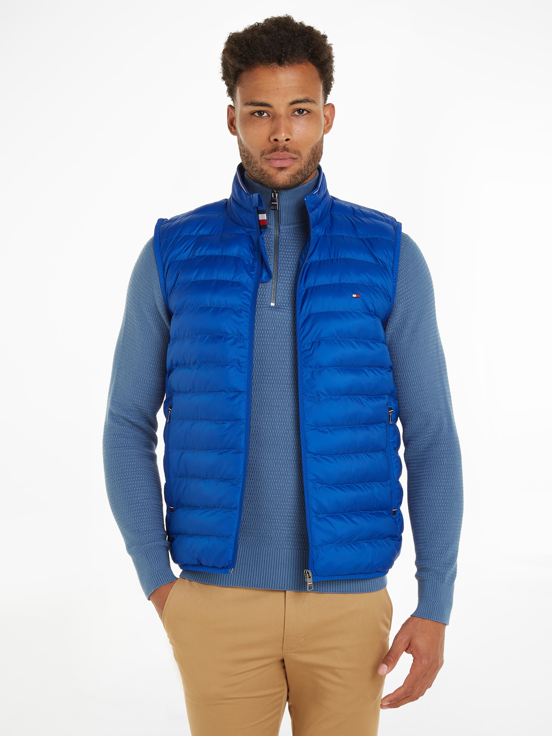 Steppweste »PACKABLE RECYCLED VEST«, mit Tommy Hilfiger Logostickerei