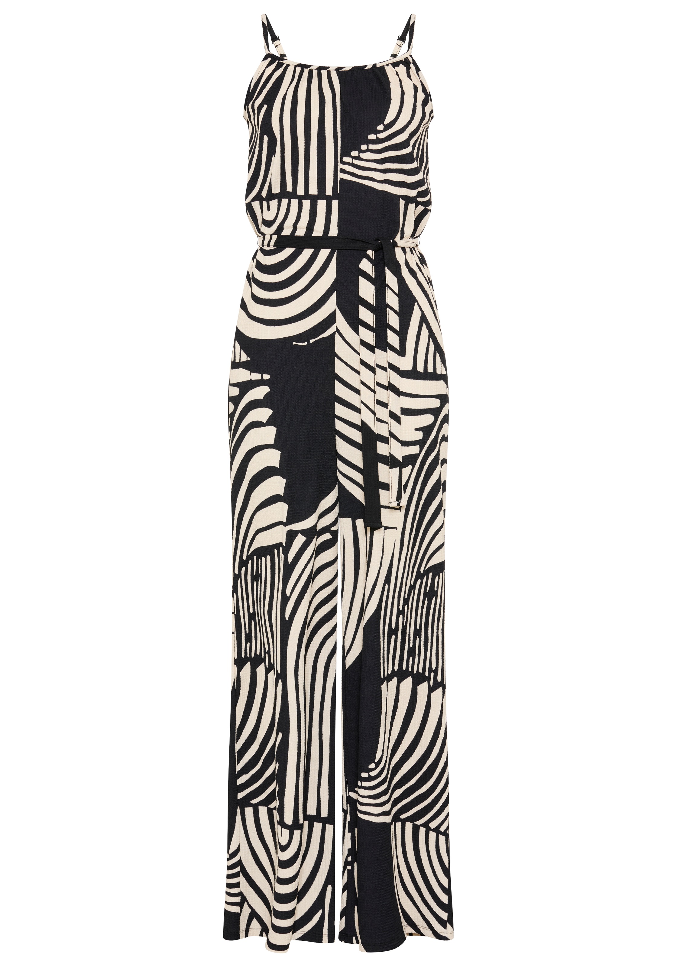 Laura Scott Jumpsuit moderner Look, ohne Ärmel, aus Polyester und Elasthan, in Grösse 34