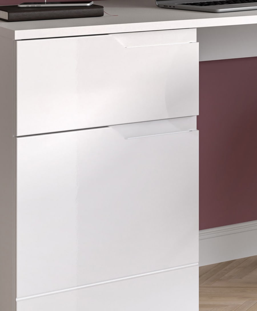 INOSIGN Schreibtisch »CAPRI, 1 Schubkasten & 1Tür  inkl. eingefasster Griffmulde« Computertisch, Home-Office-Tisch, Bürotisch, Office Desk