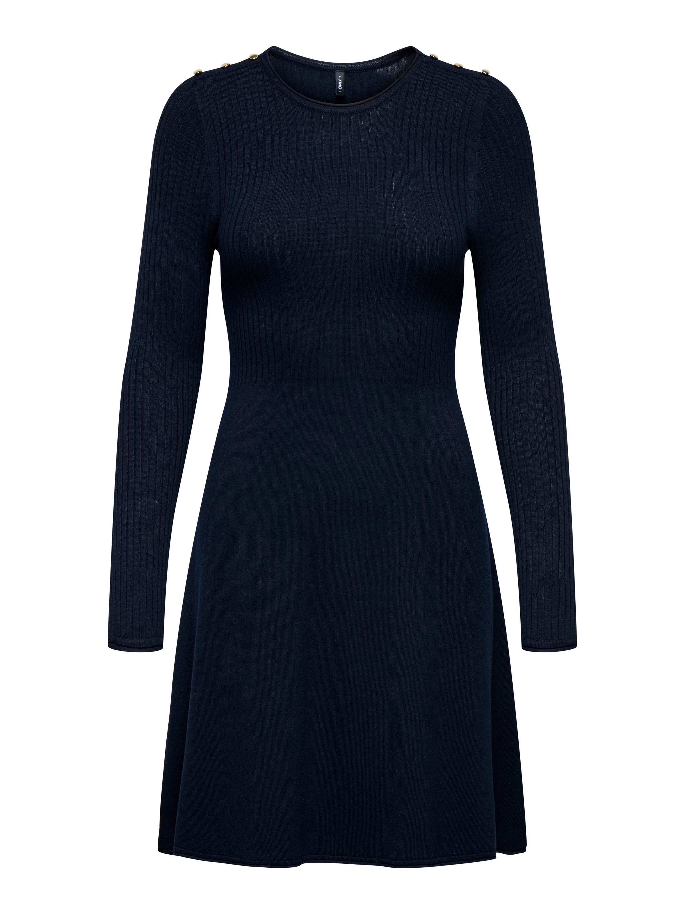 ONLY Midikleid »ONLMILA SL BUTTON O-NECK DRESS EX KNT«