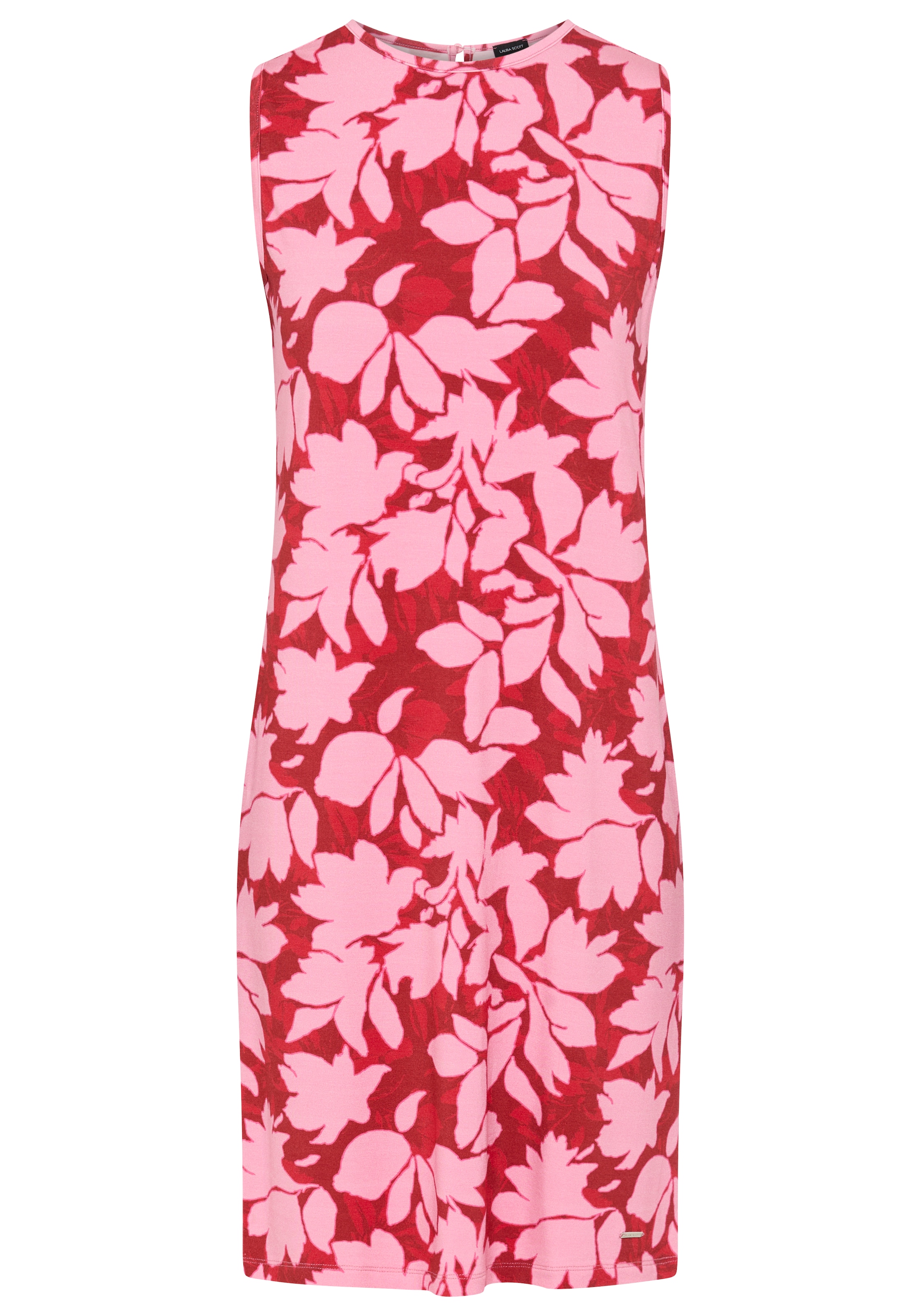 Laura Scott Sommerkleid mit geblümtem Design, aus Viskose und Elasthan, ärmellos