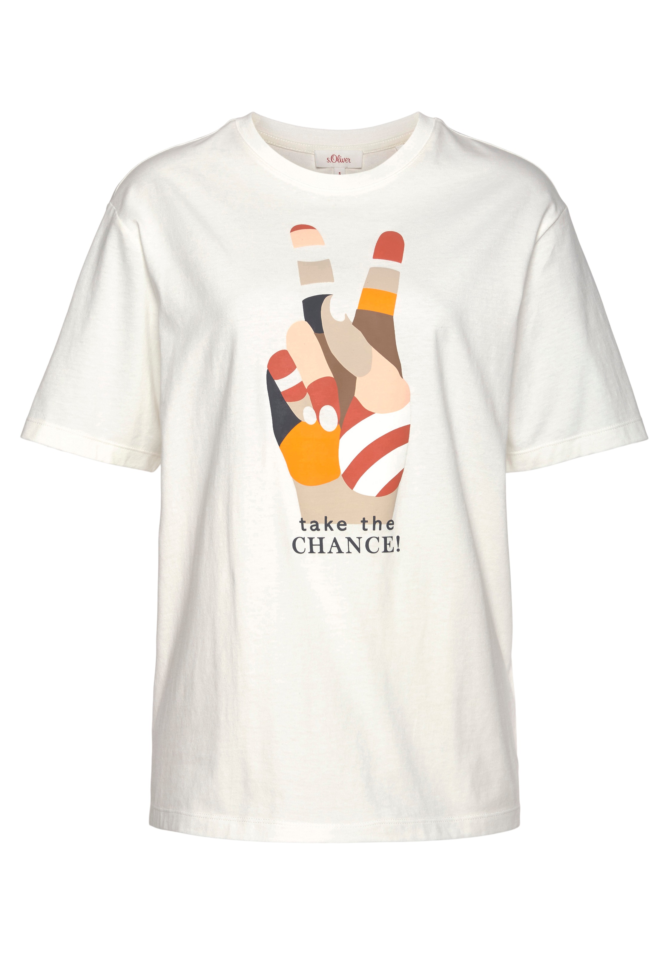 Image of s.Oliver Print-Shirt, mit Statement-Print bei Ackermann Versand Schweiz