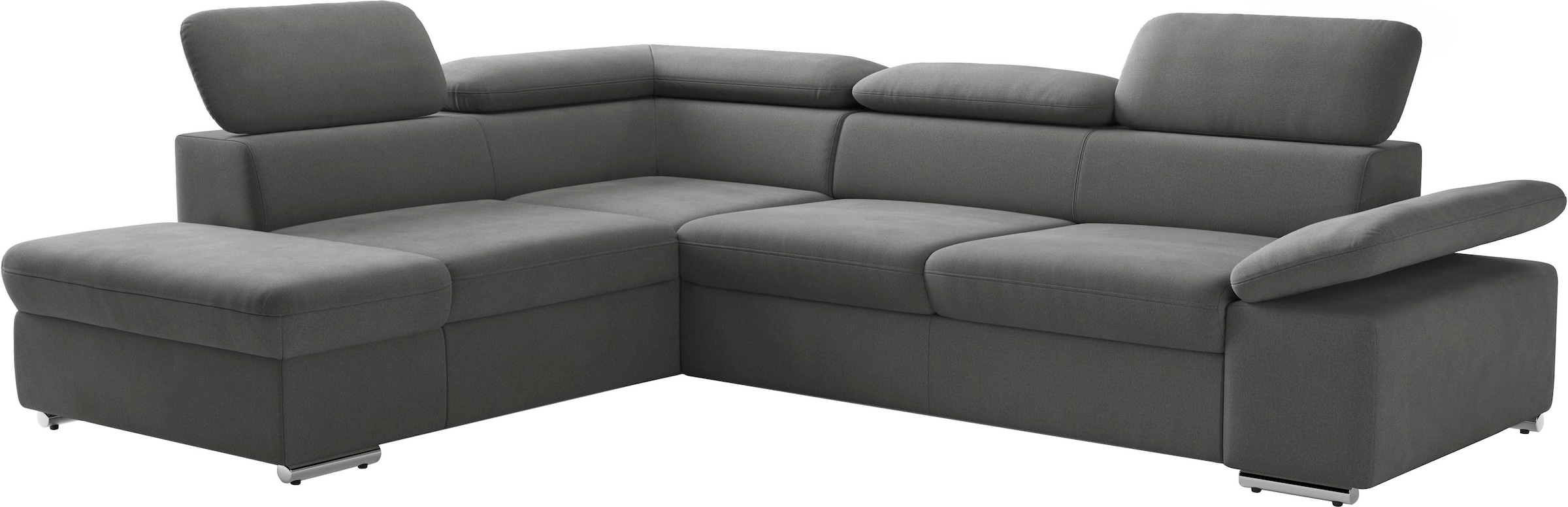 sit&more Canapé d'angle »Valentine L-Form, B: 272 cm« mit Arm- & Kopfteilverstellung, optional mit Bettfunktion