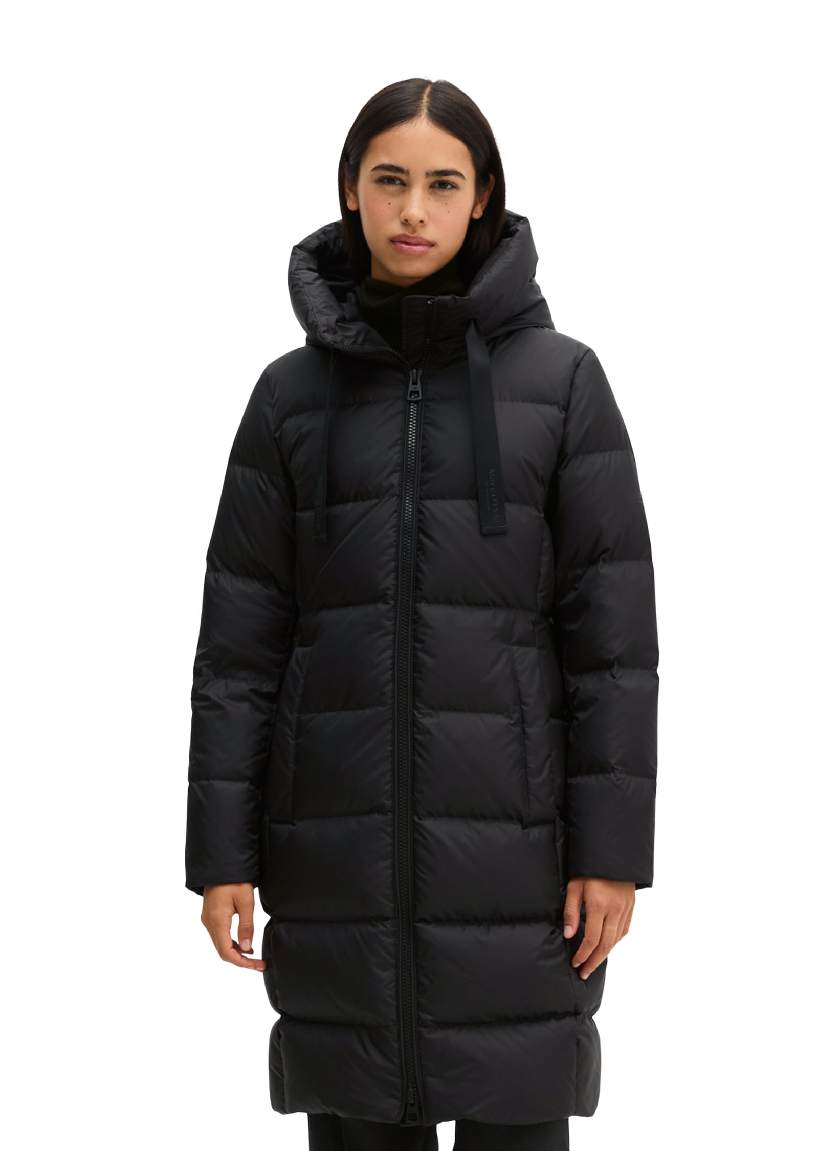 Marc O'Polo Daunenmantel mit 2-Way-Zipper und grosser Kapuze - aktuelle HW26-Kollektion