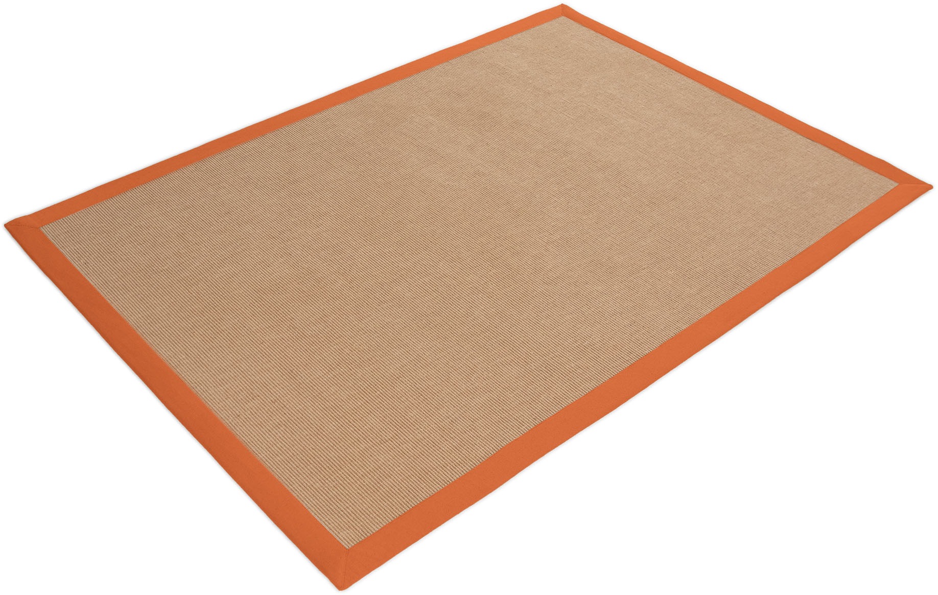 carpetfine Sisalteppich »Sisal«, rechteckig, 5 mm Höhe, mit farbiger Bordüre, Anti Rutsch Rückseite
