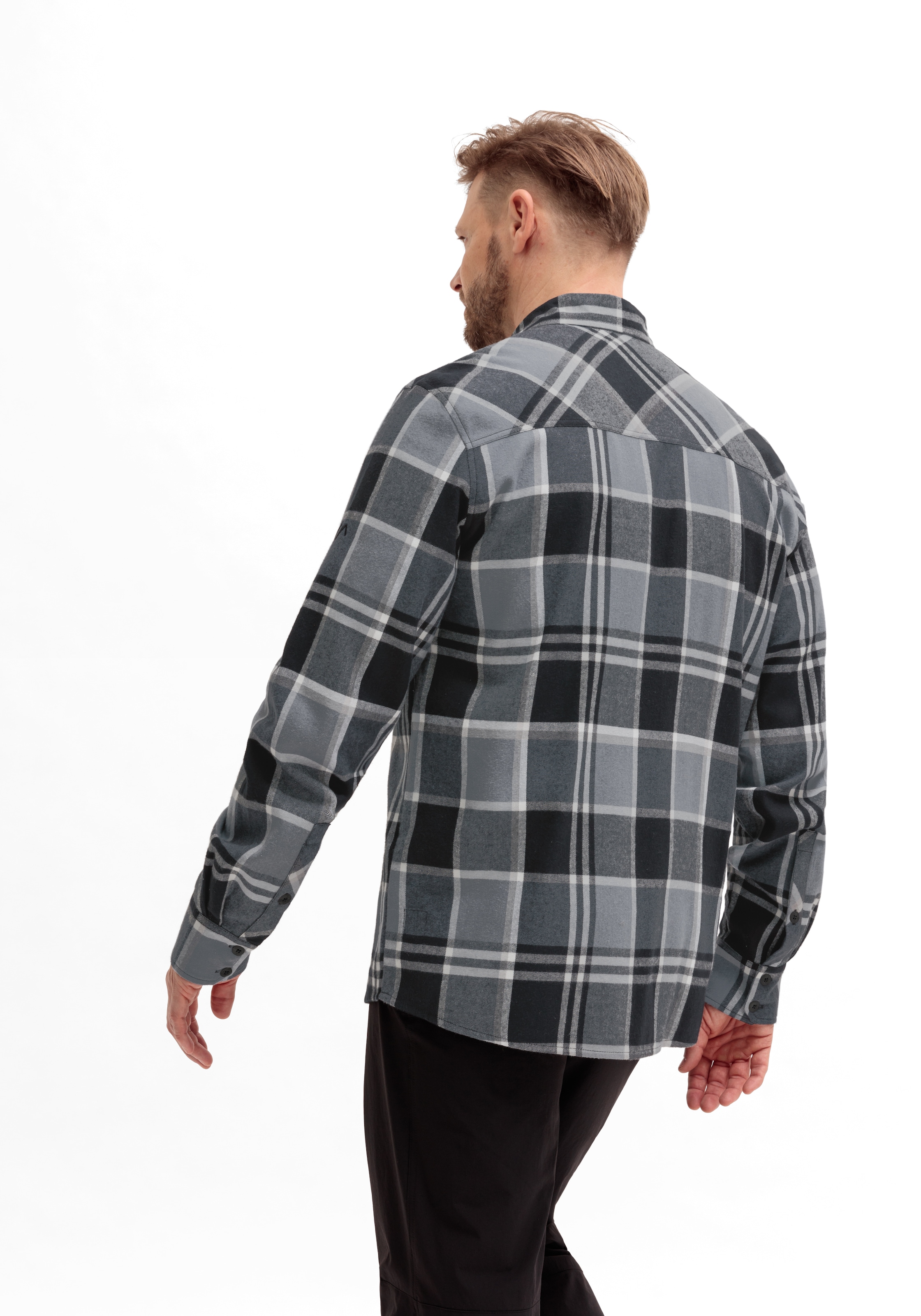 Maier Sports Chemisier fonctionnel »Predeal 2.0 M« Herren Hemd warm u. atmungsaktiv