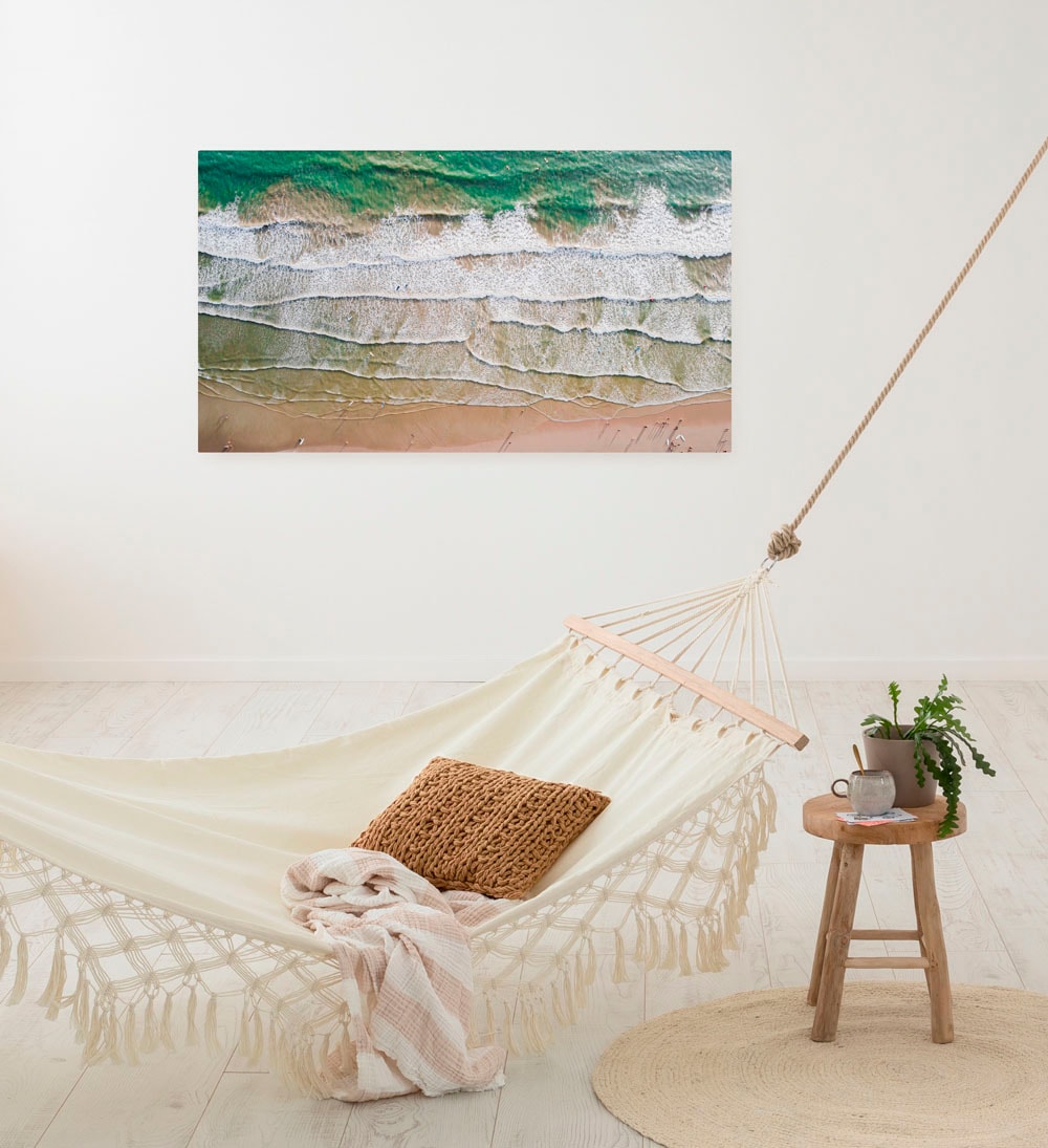 Image of Komar Leinwandbild "Day at the Beach - Grösse 60 x 90 cm" Natur 1 Stk. tlg. Keilrahmenbild mi Echtholzrahmen