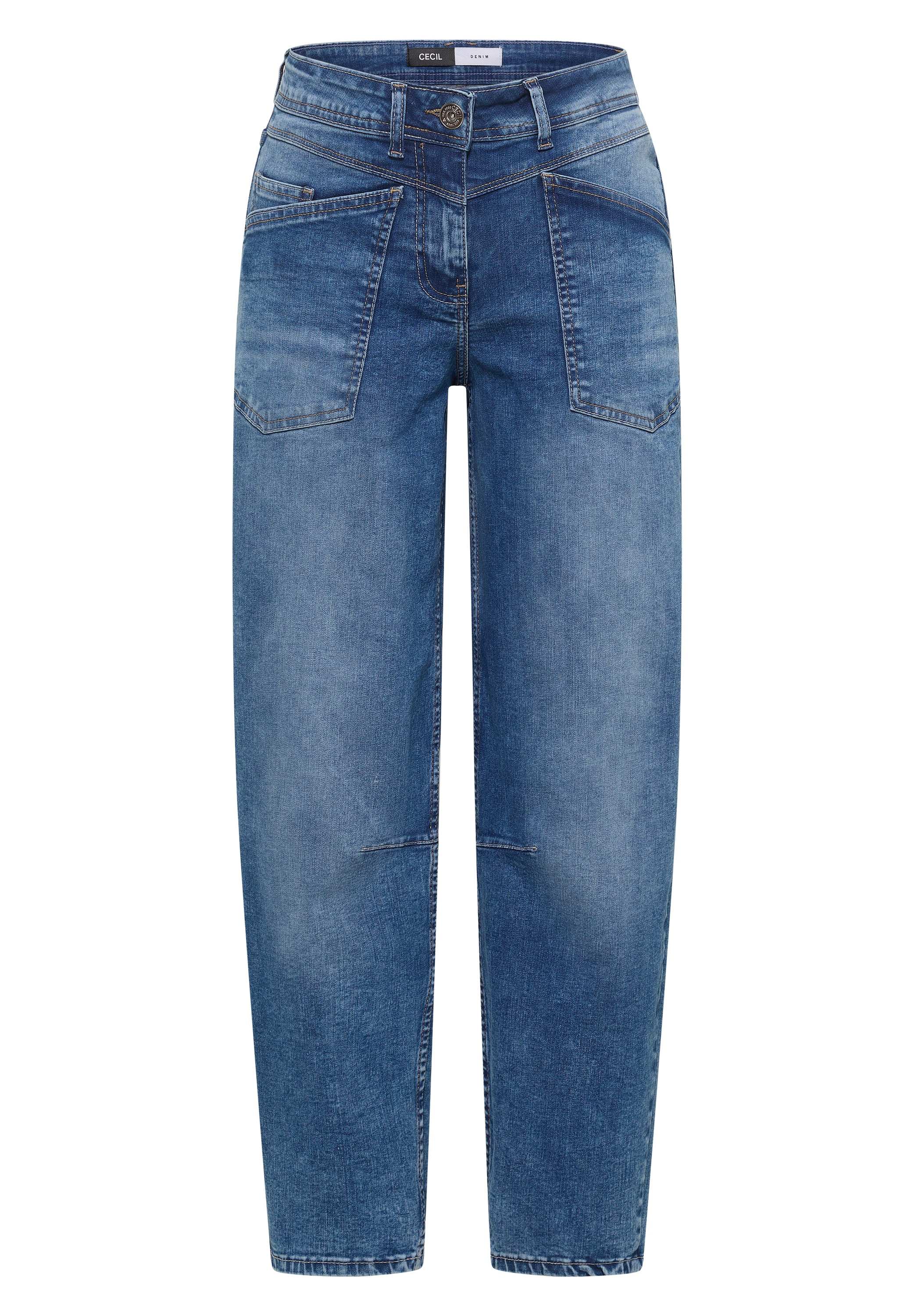 Cecil Loose-fit-Jeans »Style Scarlett« mit Barrel Legs / Stretch und 5-Pocket-Style