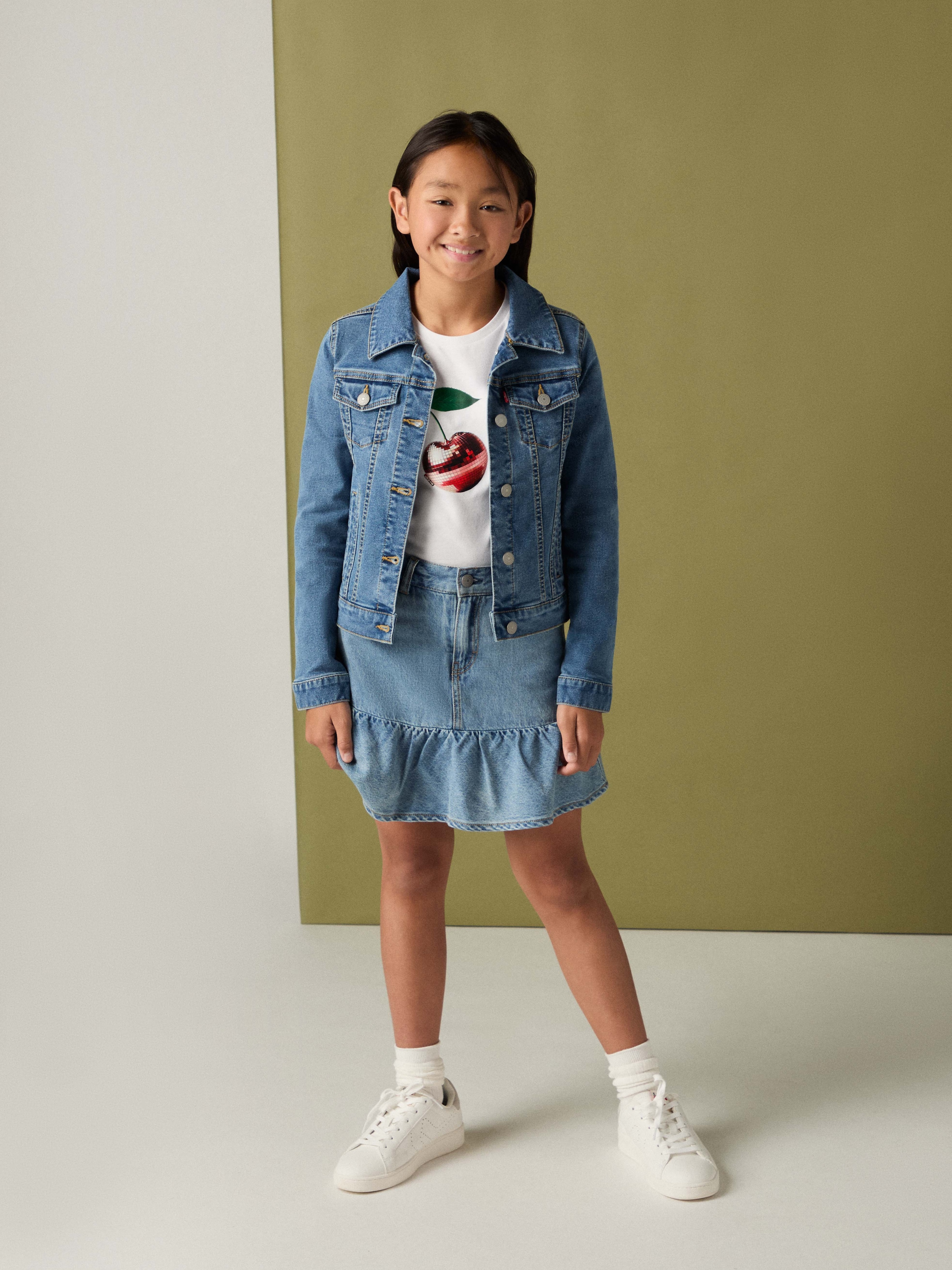 Levi's® Kids Minijupe »LVG FLOUNCE SKORT« for Girls, halb Shorts halb Rock, im 5-Pocket-Style