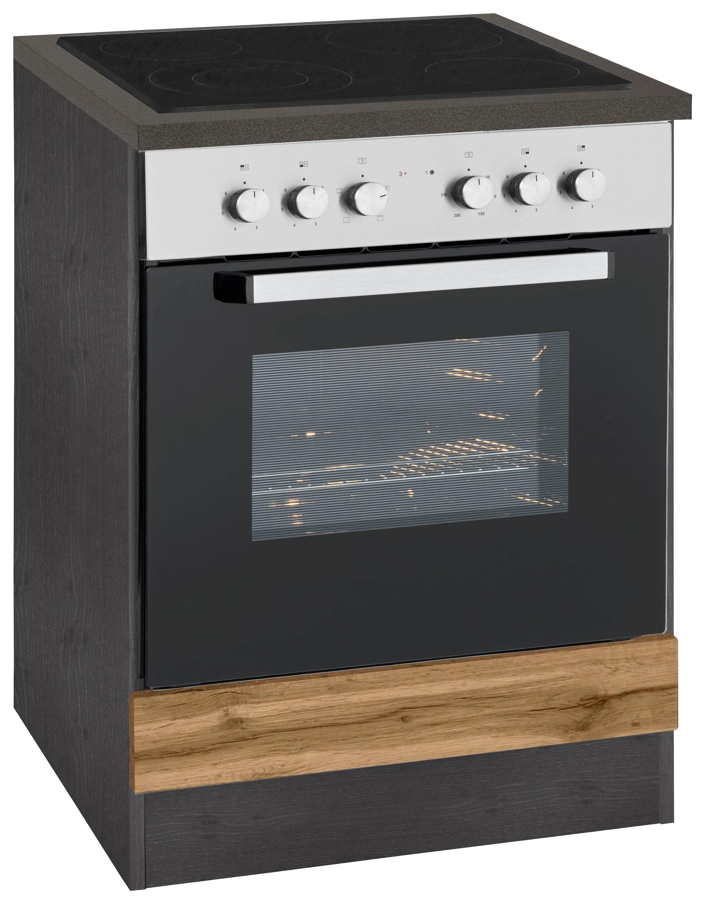 KOCHSTATION Herdumbauschrank »KS-Tulsa« 60 cm breit, für Einbau-Herdset