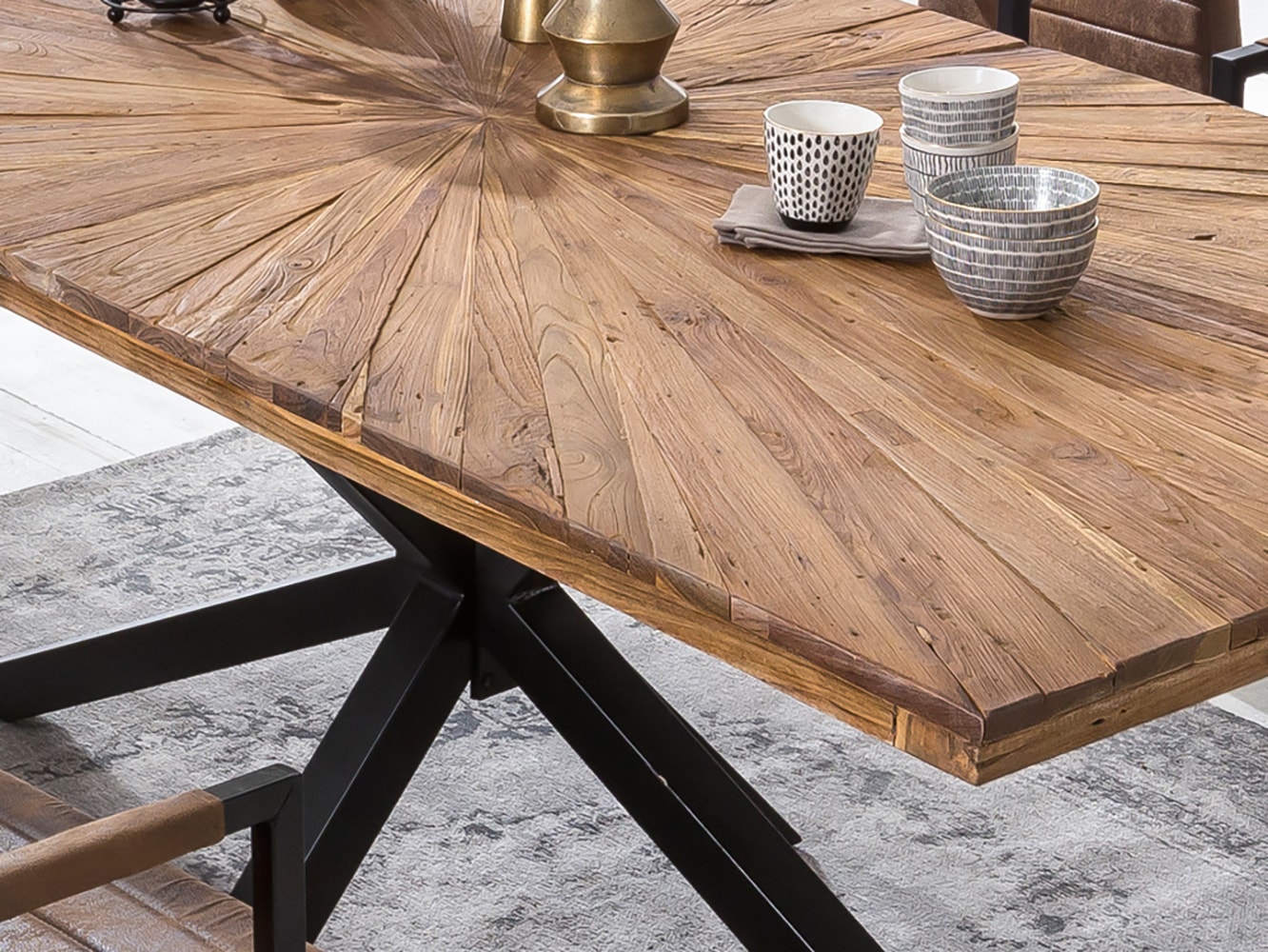 SIT Tischplatte 1 Stk. tlg. mit extravagantem Sonnendesign