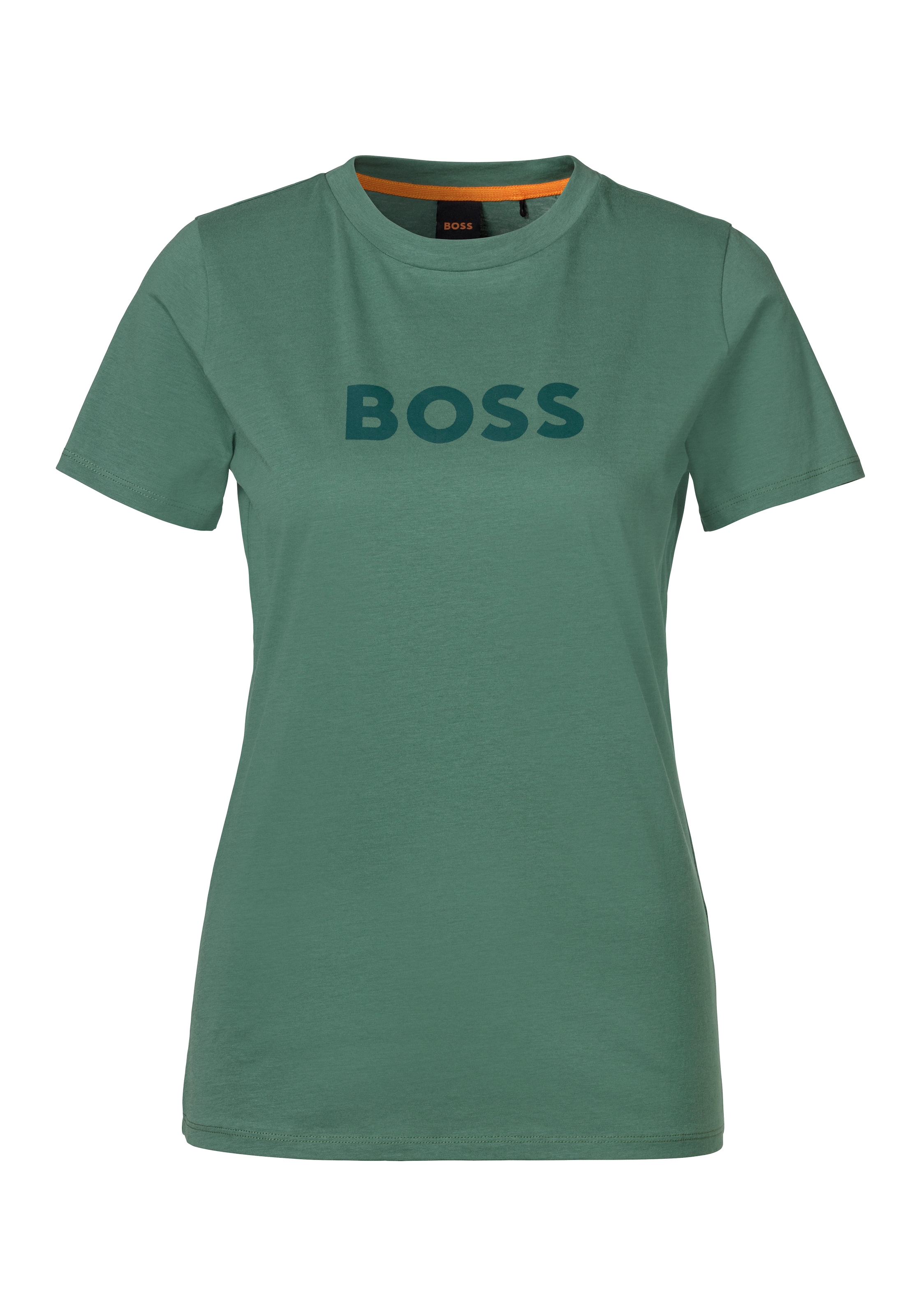 T-Shirt »C_Elogo_5«, mit kontrastfarbenem BOSS-Schriftzug