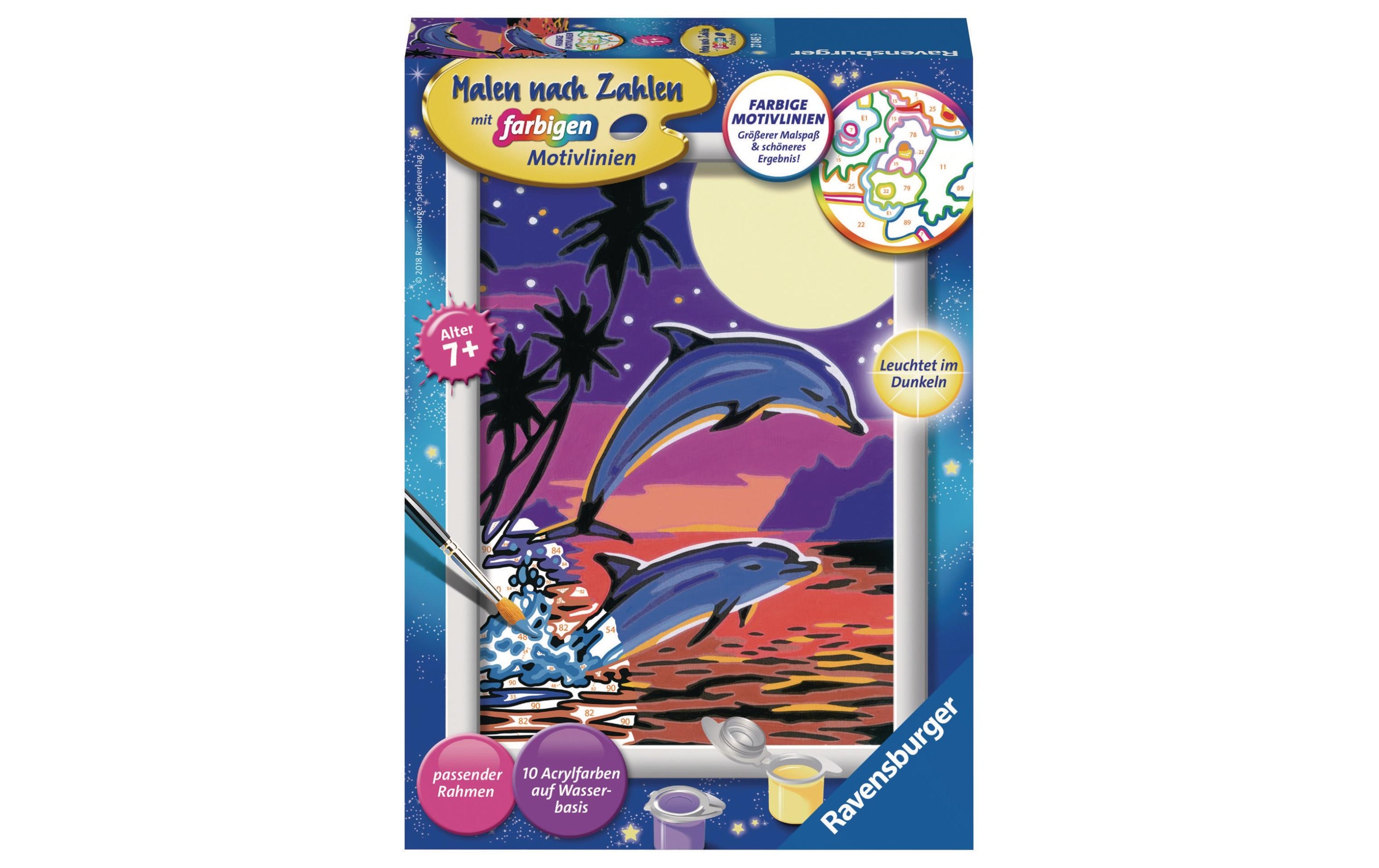 Image of Ravensburger Malen nach Zahlen »Ravensburger Malset Malen nach Zahl - Delfine« bei Ackermann Versand Schweiz
