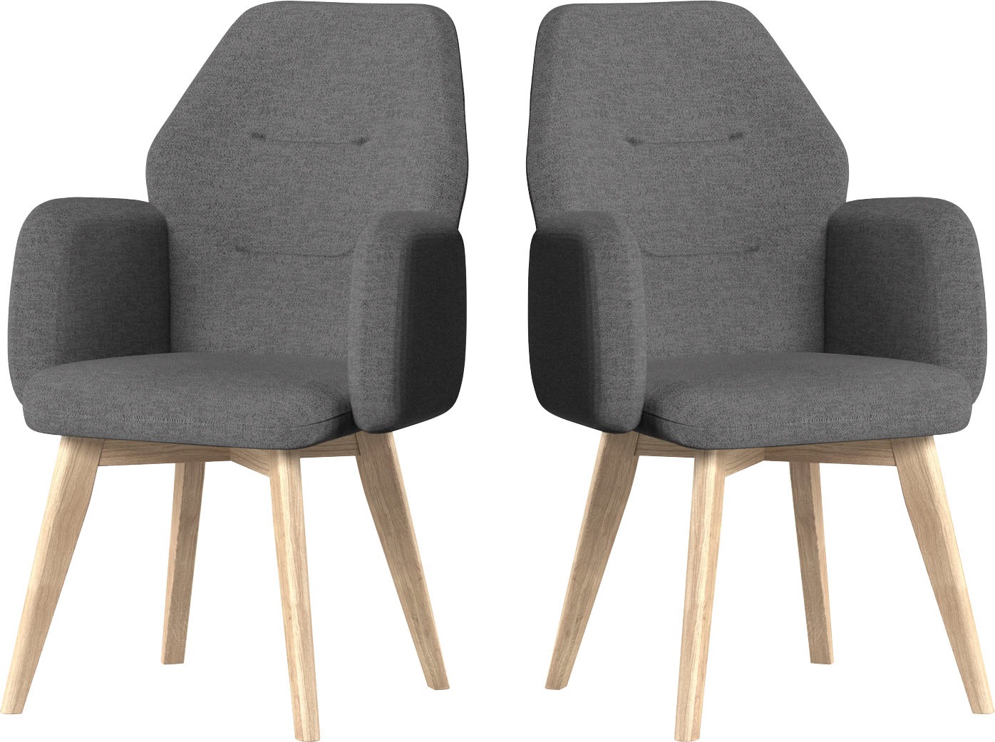 Image of Premium collection by Home affaire Armlehnstuhl »Madison«, 1 St., Strukturstoff-Struktur fein, Mit verschiedenen Gestellen erhältlich bei Ackermann Versand Schweiz