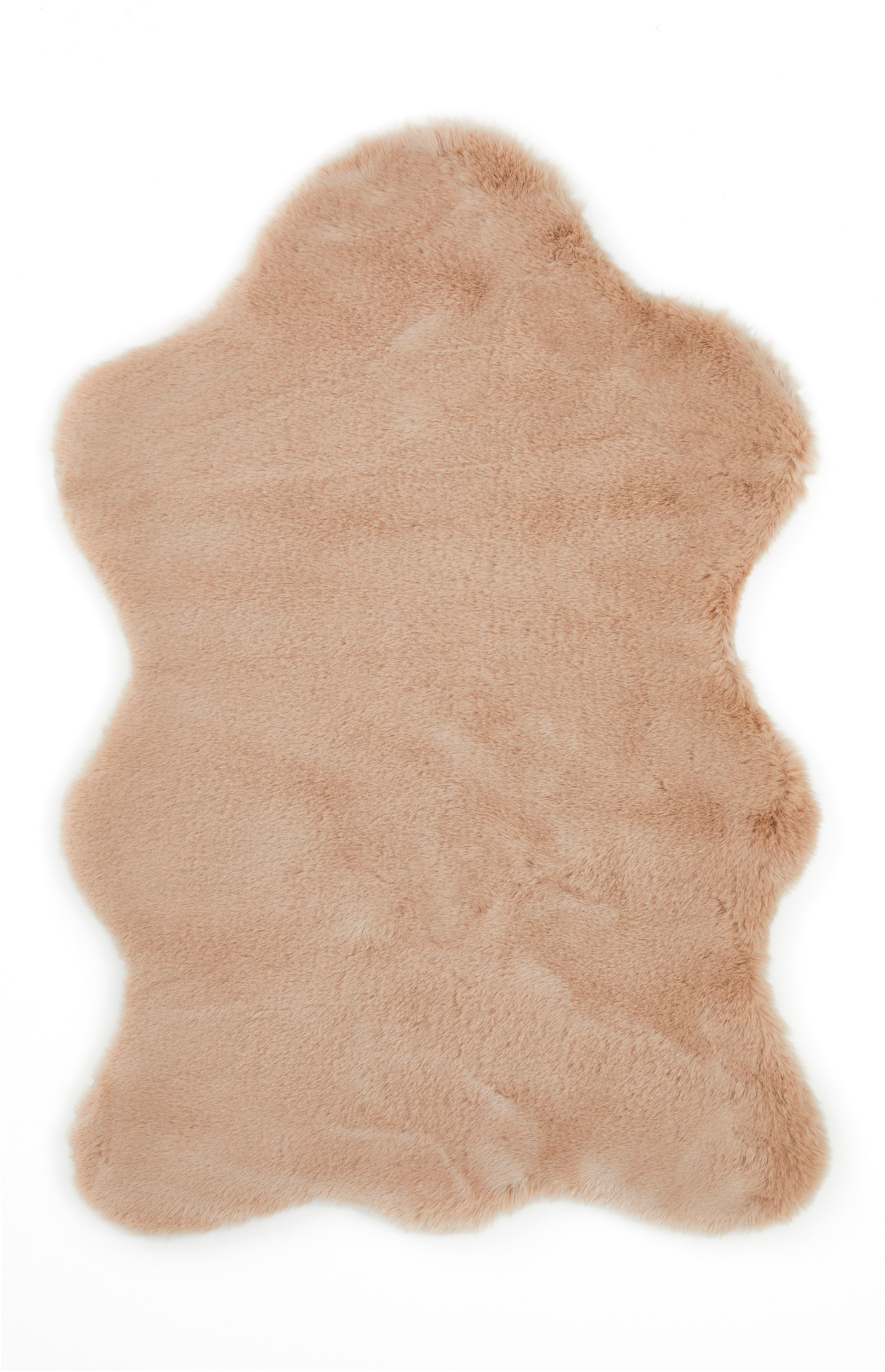 my home Tapis en fourrure »Lugano« En forme de fourrure 30 mm Höhe Kunstfell, Uni Farben, weich & kuschelig, auch als 2er Set erhältlich