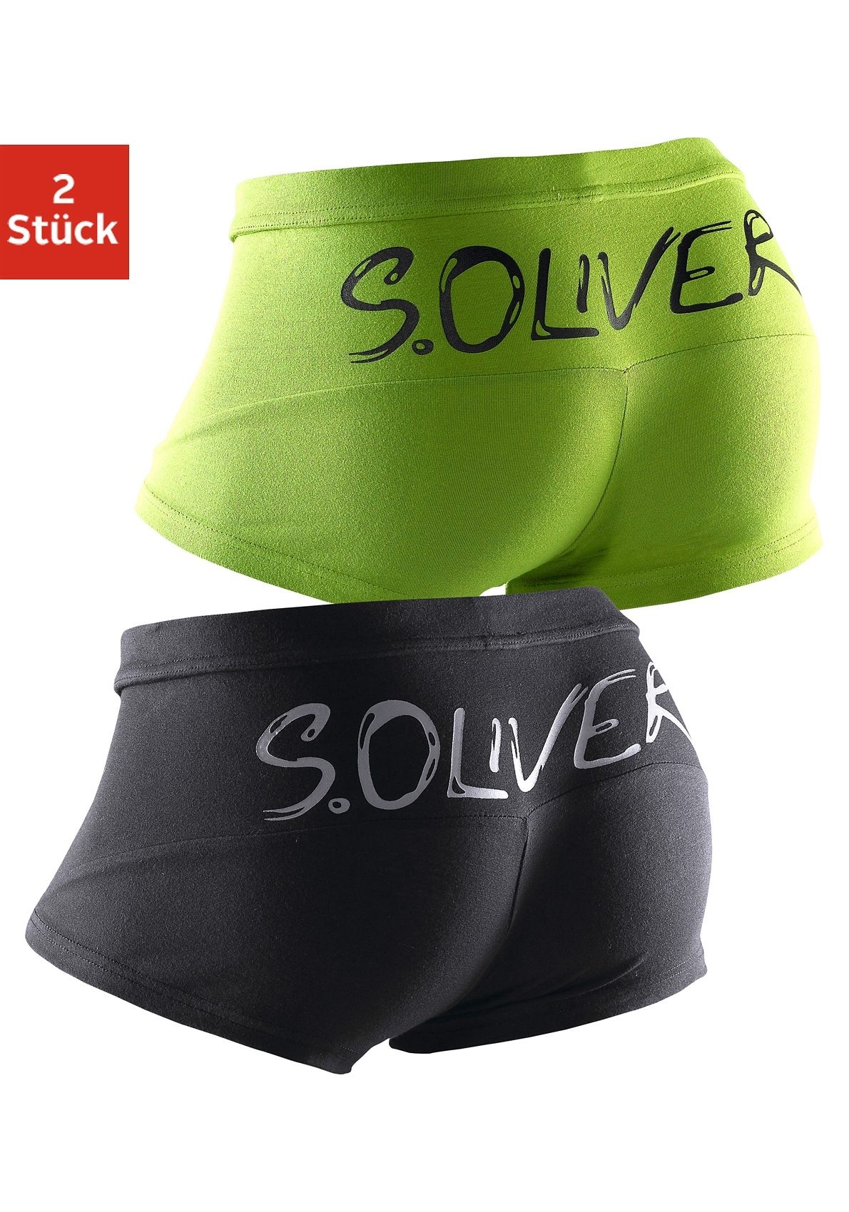 Image of s.Oliver Hipster, (Packung, 2 St.), mit grossem Logoschriftzug bei Ackermann Versand Schweiz