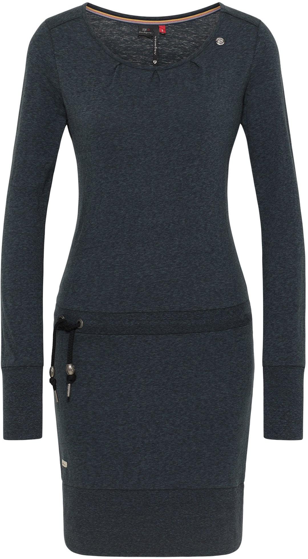 ♕ Ragwear Jerseykleid »ALEXA«, mit Kordelzug und kontrastigen Zierperlen- Besatz versandkostenfrei bestellen