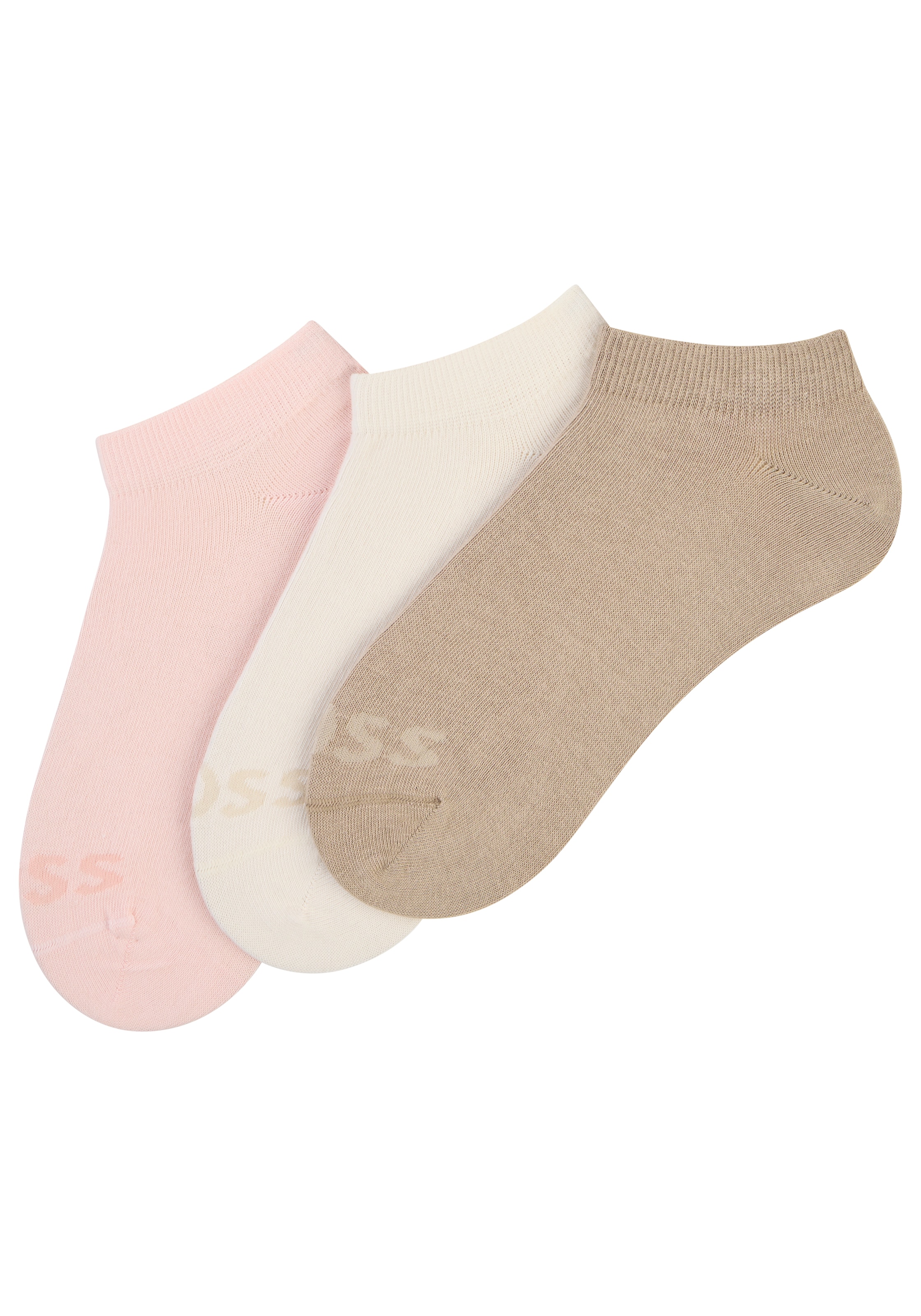 BOSS Chaussettes de baskets »3P AS Logo CC W« Packung, 3er, 3 Couple tlg. mit BOSS Logoschriftzug