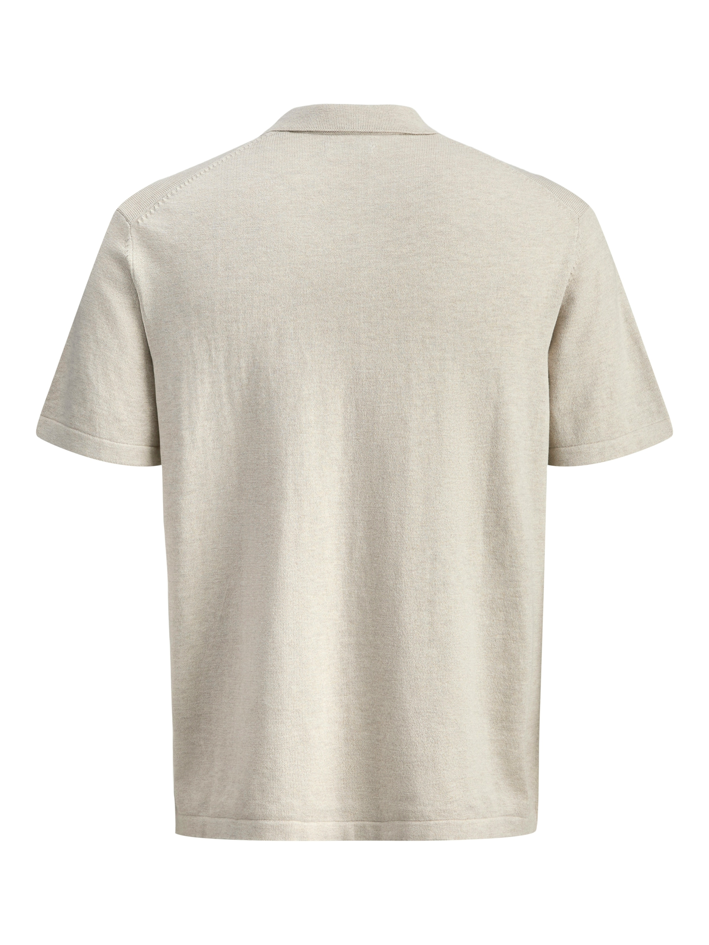 Jack & Jones Pull à manches courtes »JJEEMIL KNIT ZIP POLO SS SN« avec fermeture éclair courte
