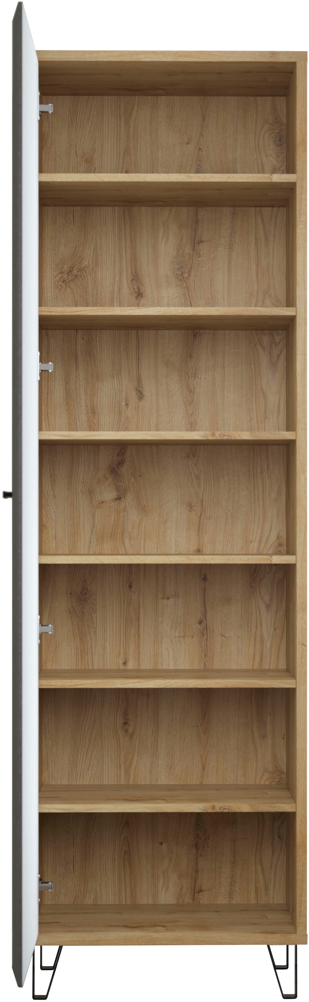 Home affaire Armoire vestiaire »Belva« 1 cuis tlg. Flurschrank mit 5 verstellbaren Böden und ausziehbarer Kleiderstange