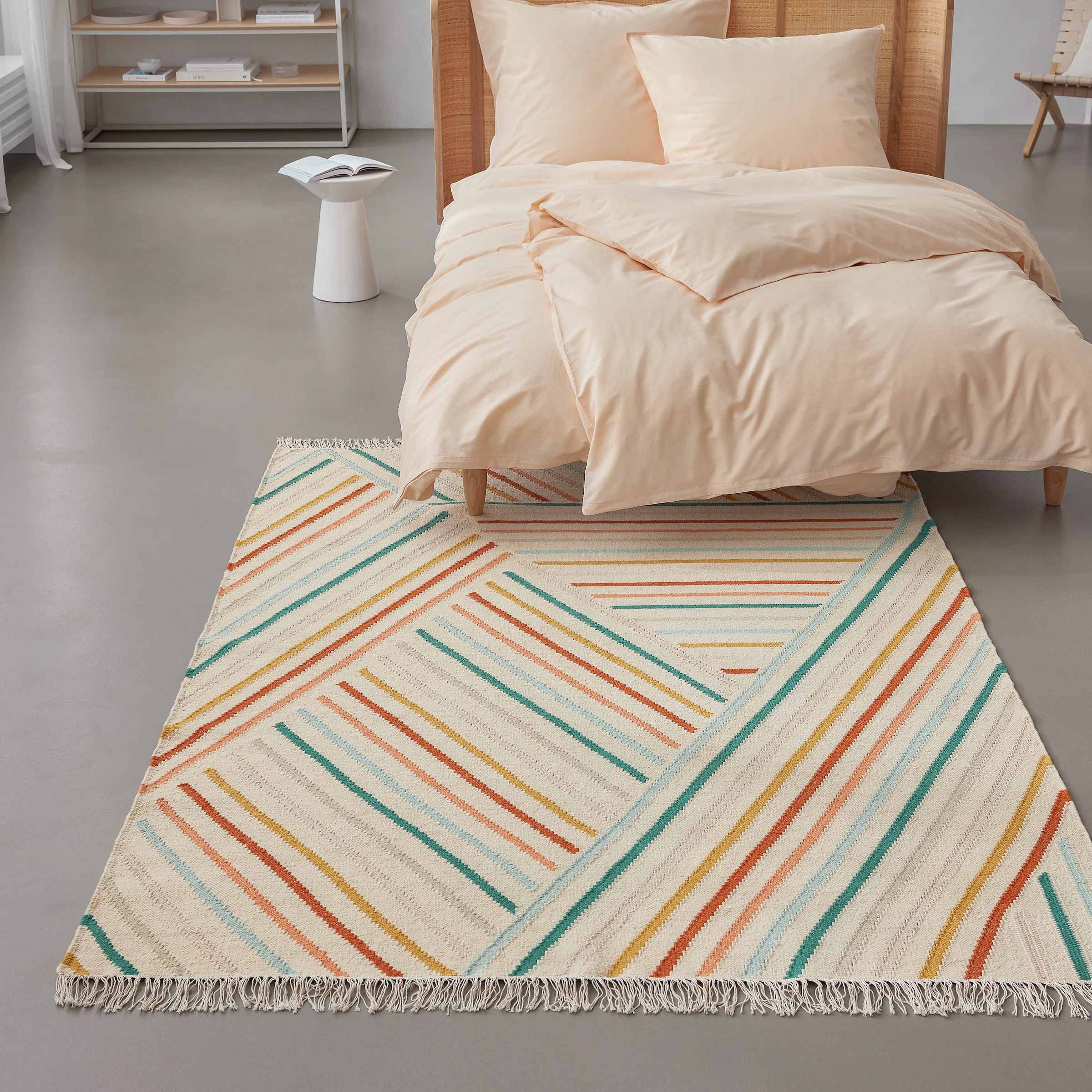 Image of Wecon home Teppich "Modern Pop" rechteckig 5 mm Höhe handgewebt, robust, strapazierfähig, skandinavisch, Naturfaser